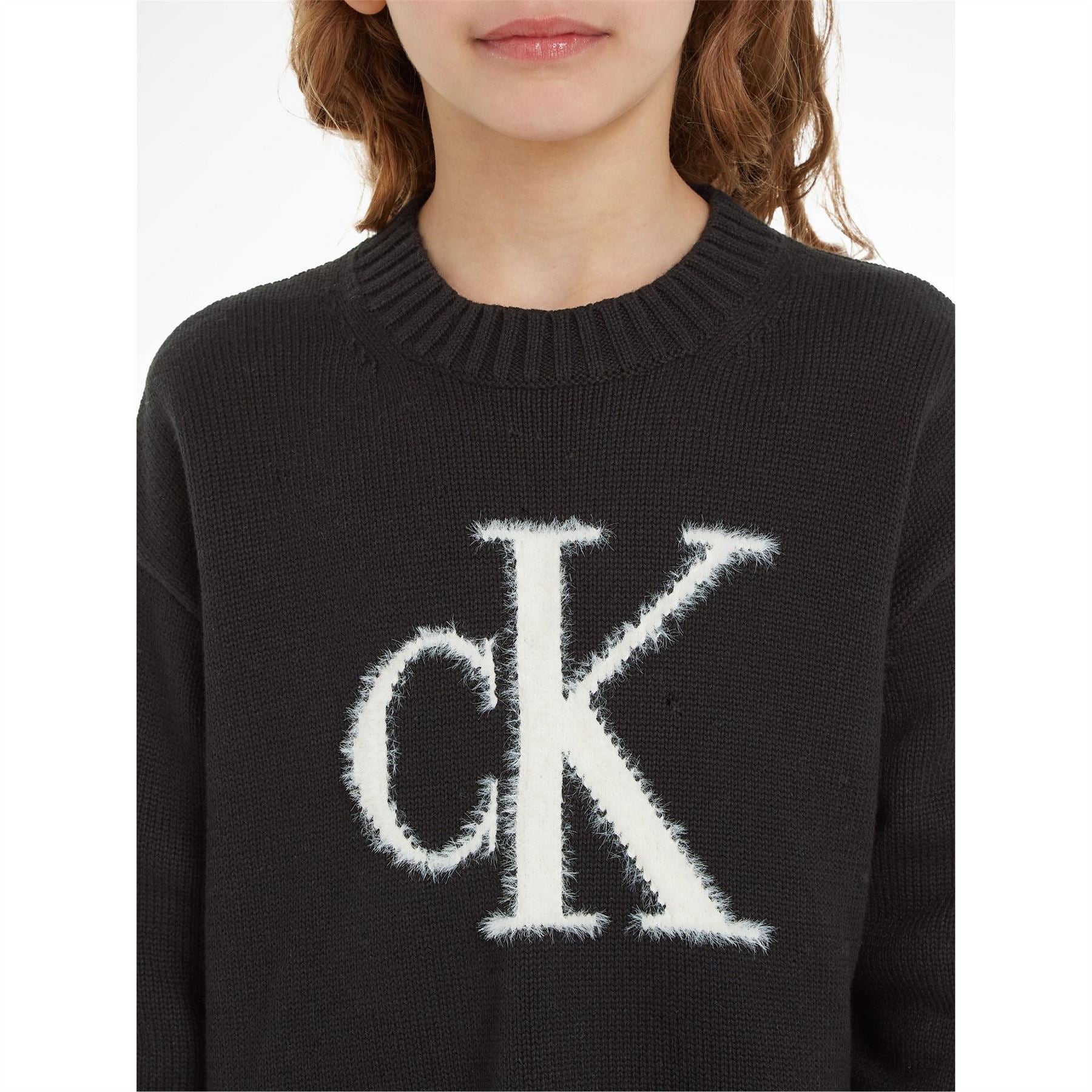 Calvin Klein Jeans Monogram Crew Neck Long Sleeve Sweater