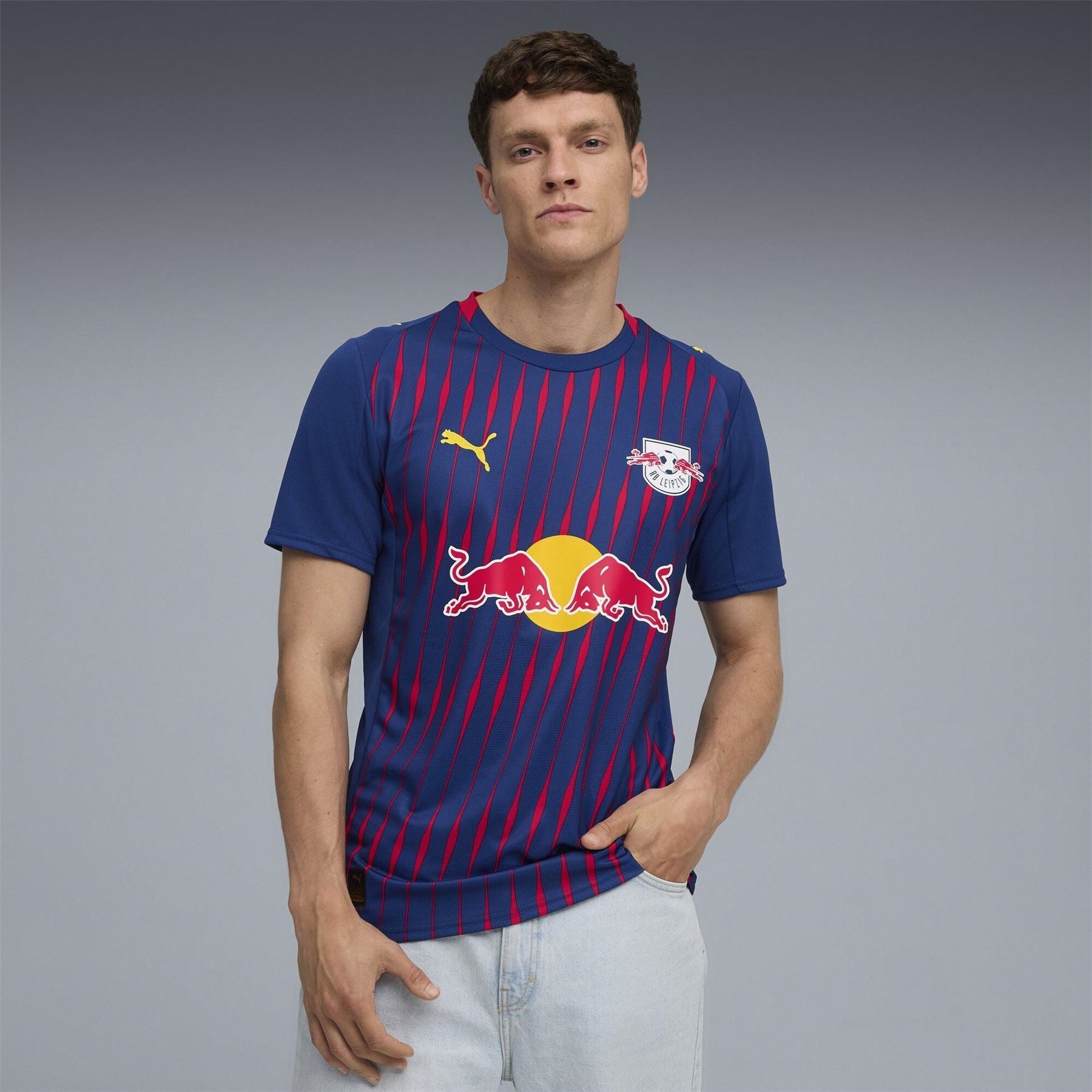 Puma Mens Rb Leipzig Authentic Away Football Shirt 2025 2026