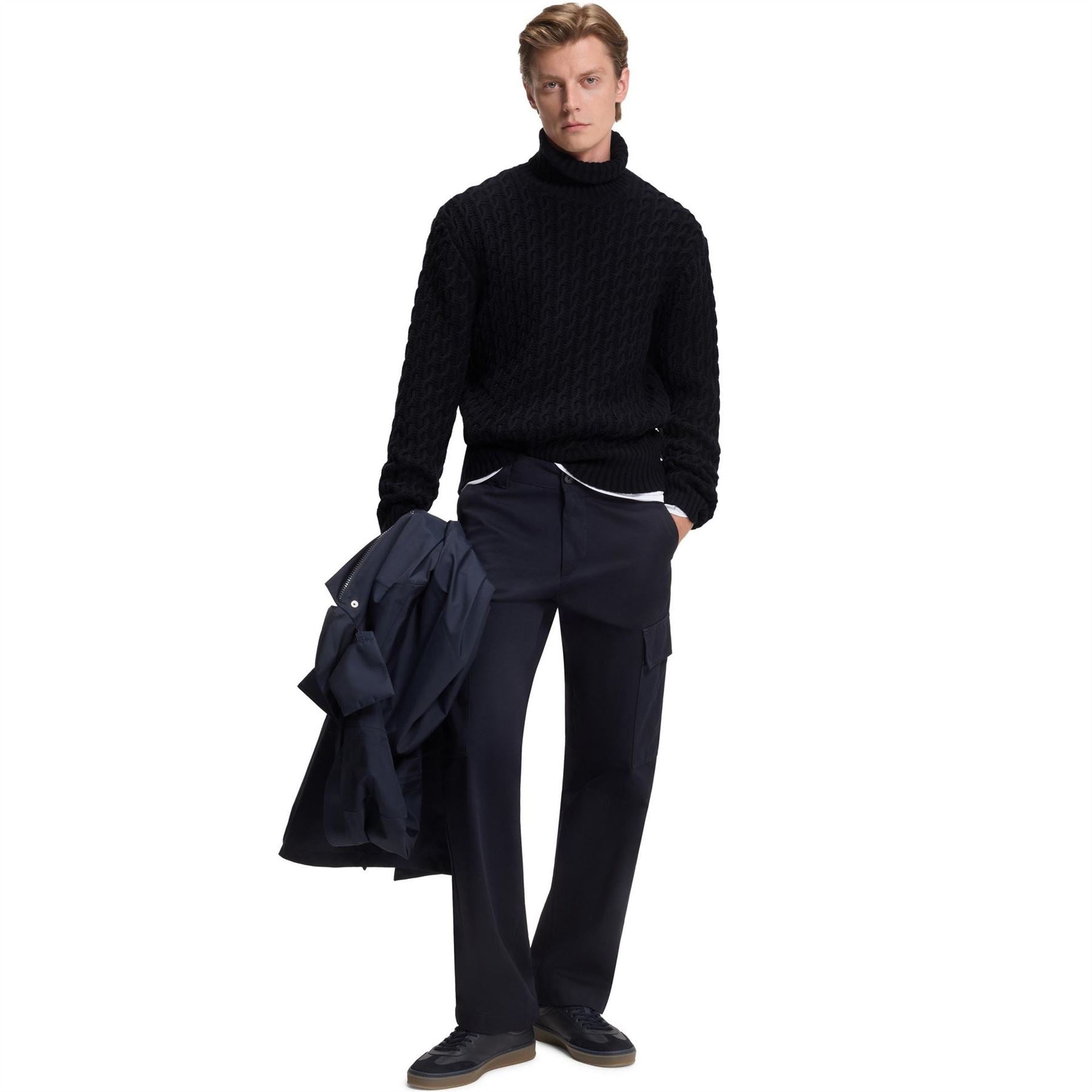 Boss Hbb Herrero Knitted Double Breasted Jumper
