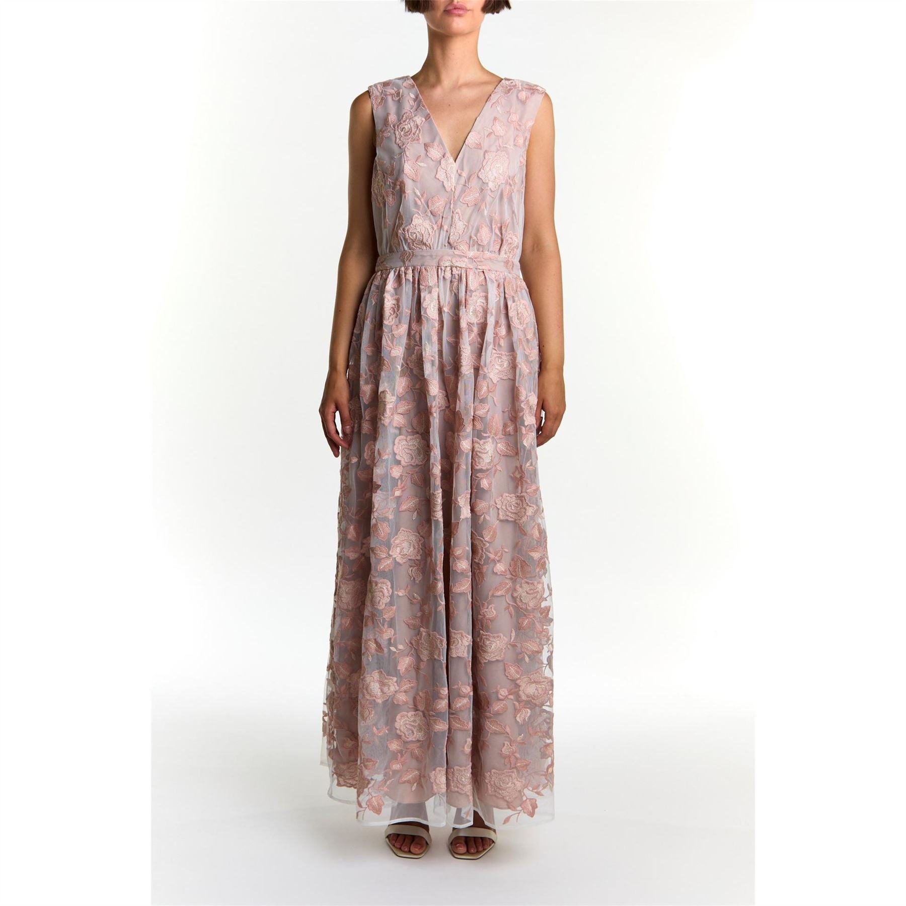 True Decadence V-Neck Sleeveless Maxi Gown