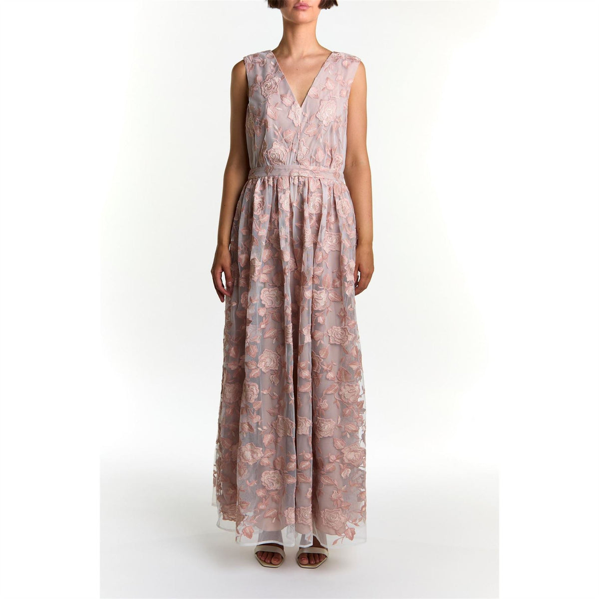 True Decadence V-Neck Sleeveless Maxi Gown
