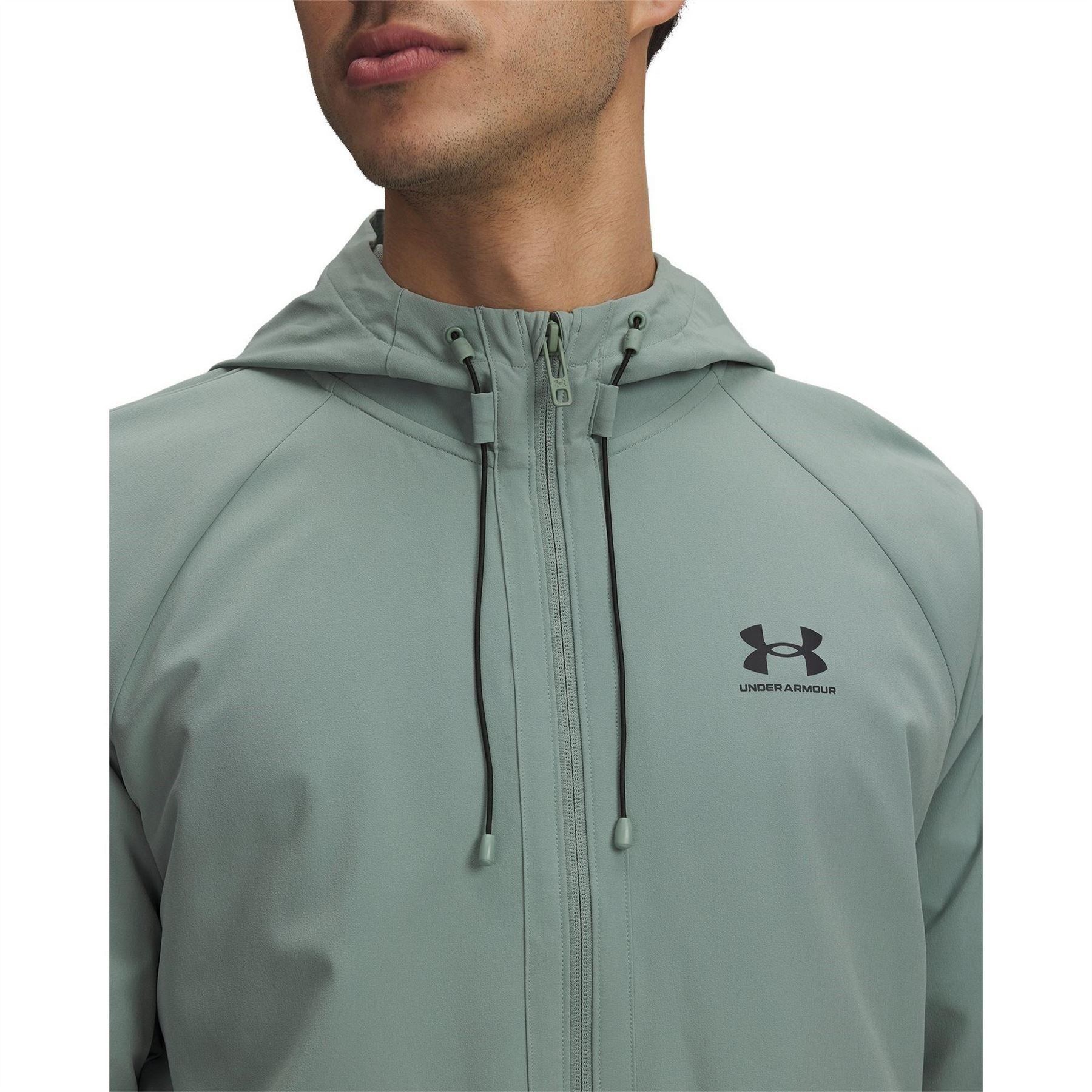 Under Armour Solid Patterned Drawstring Windbreaker