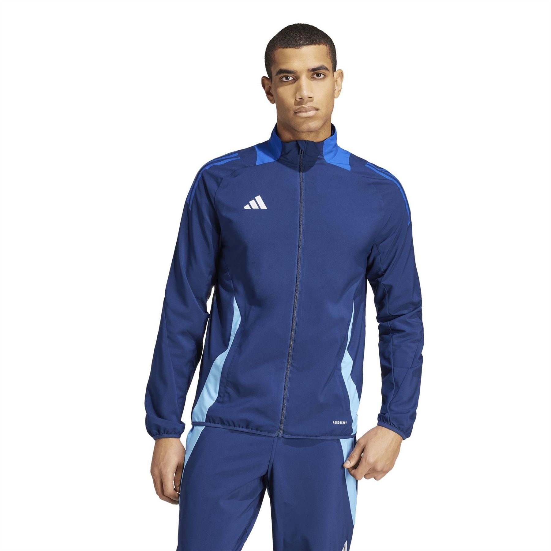 adidas Funnel Neck High Collar Long Sleeve Athletic Top