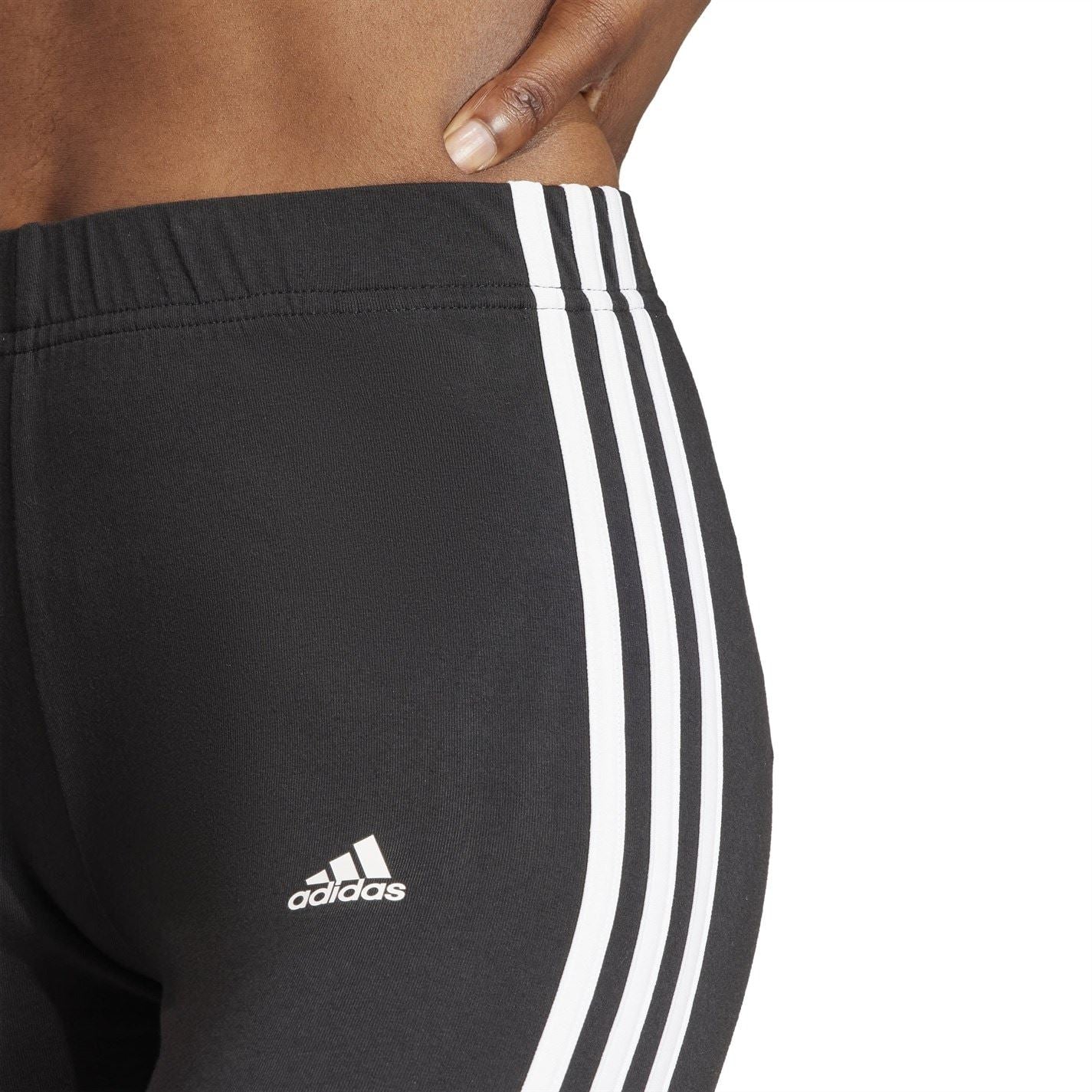 adidas Womens Essentials 3 Stripe Biker Shorts