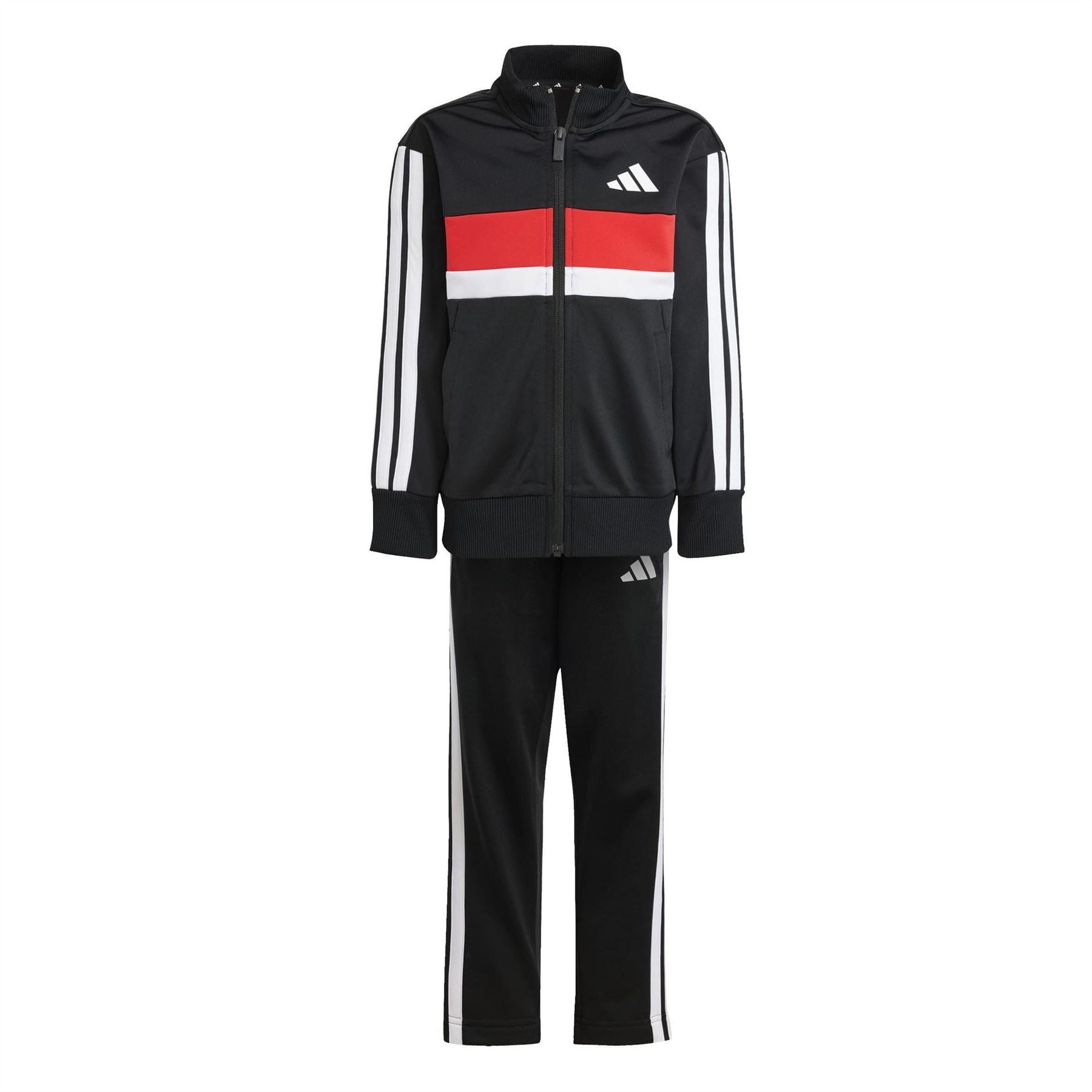 adidas Seasonal Essentials Tiberio 3 Stripes Tricot Track Suit Kids
