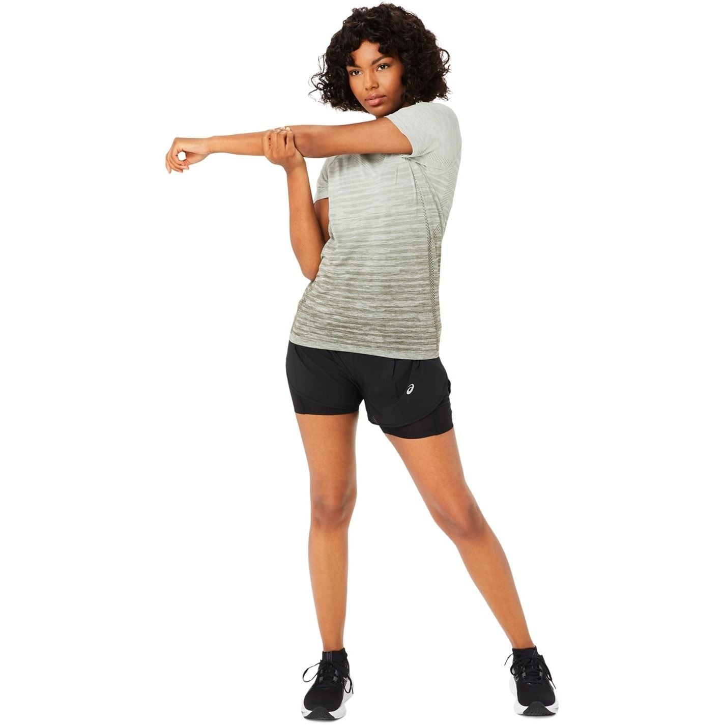 Asics Womens Road 2 N 1 3.5in Short Running