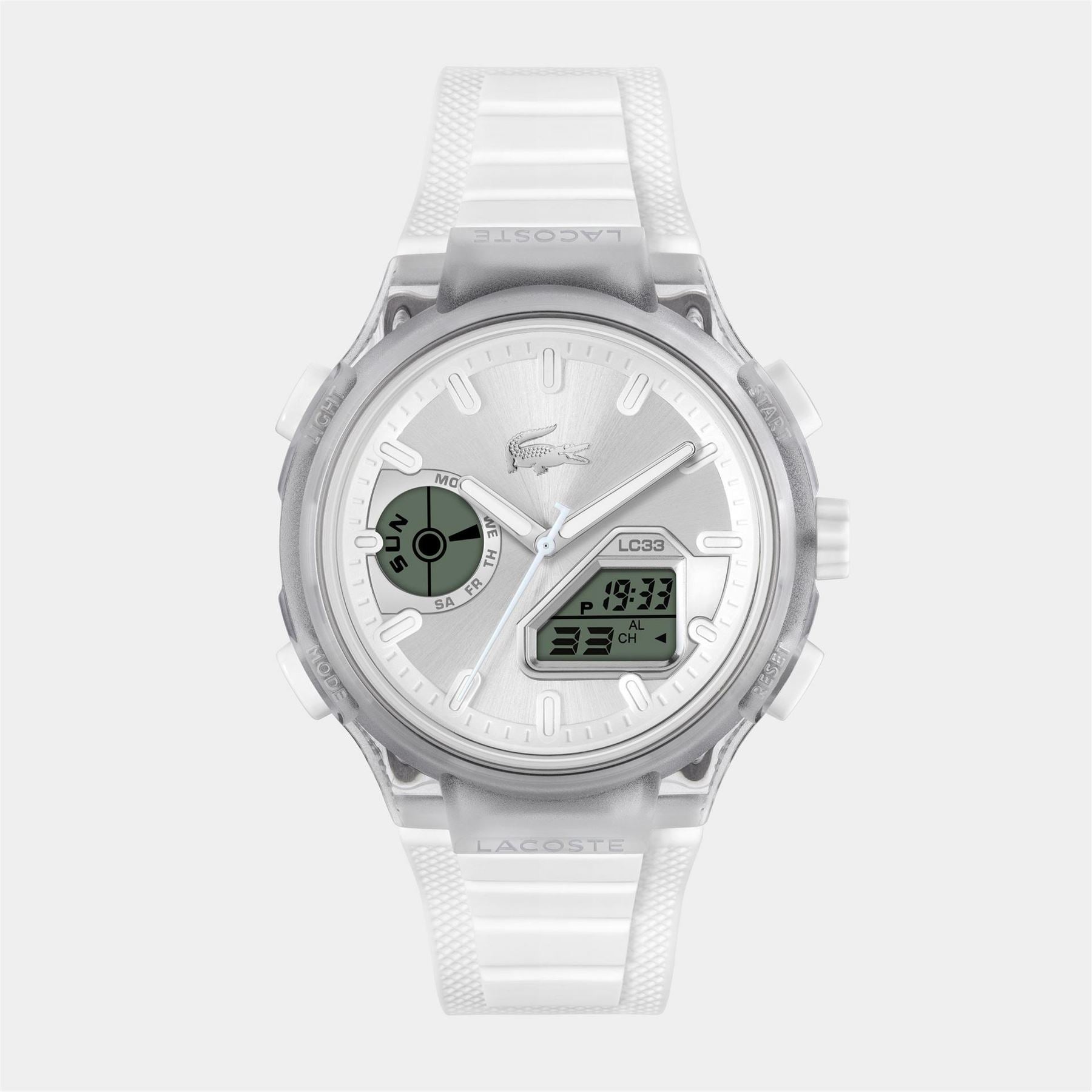 Lacoste Watches Mens Lc33 Silicone Strap Watch