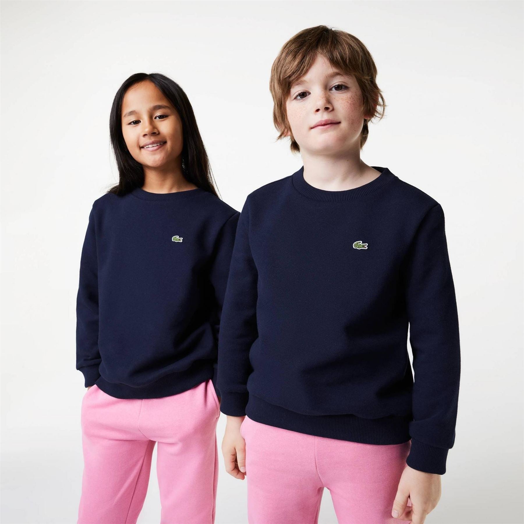 Lacoste Logo Fleece Crew Neck Sweater Juniors
