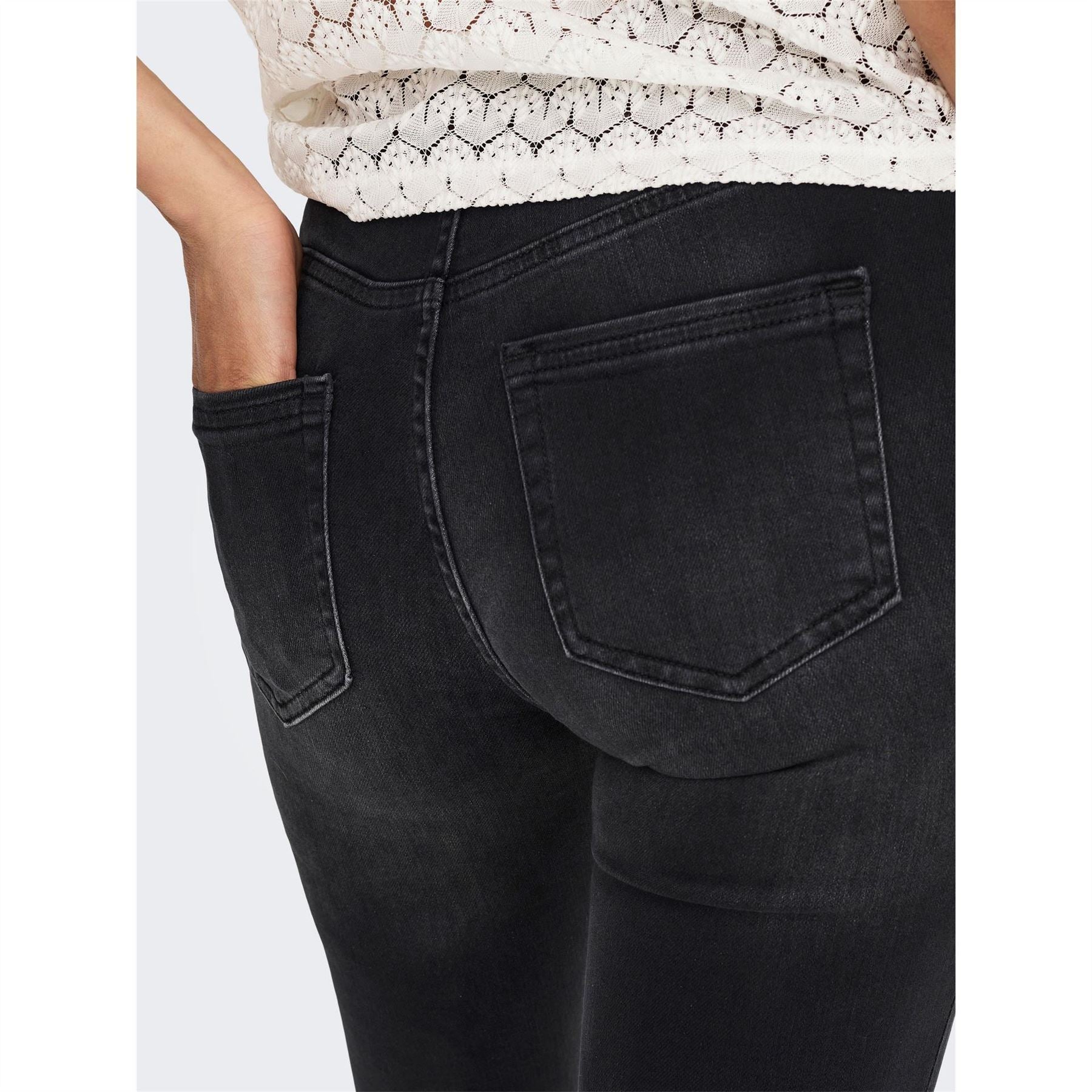 Only Raw Hem Skinny Jeans