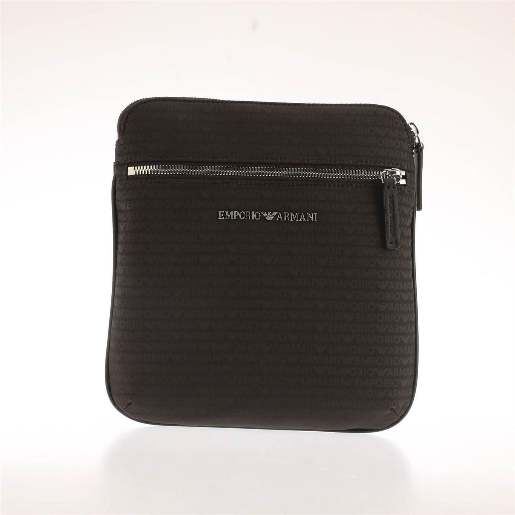 Emporio Armani Allover Jacquard Logo Shoulder Bag