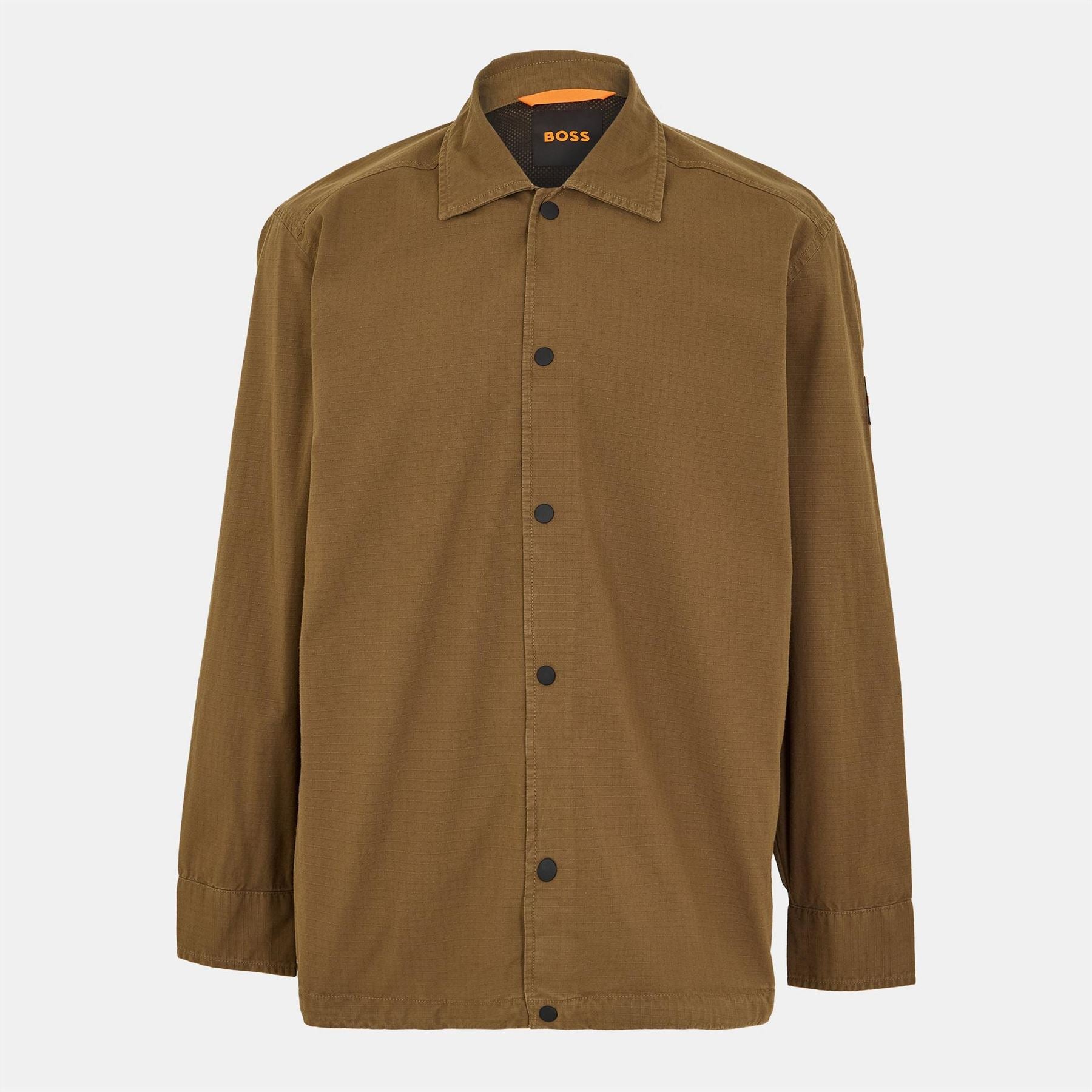 Boss Labib Cotton Long Sleeve Water Resistant Overshirt