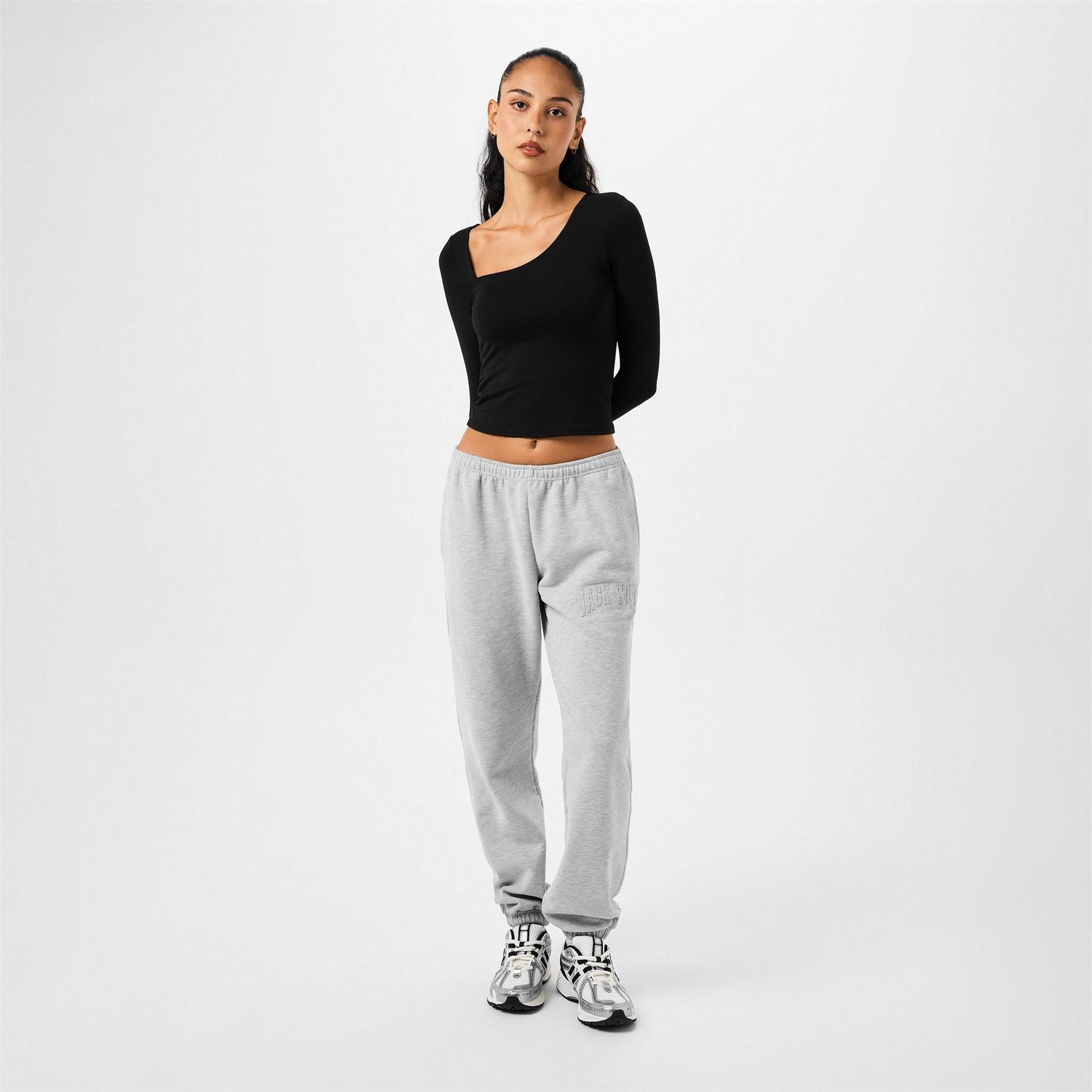 Jack Wills Asymmetric Long Sleeve Regular Fit T-Shirt