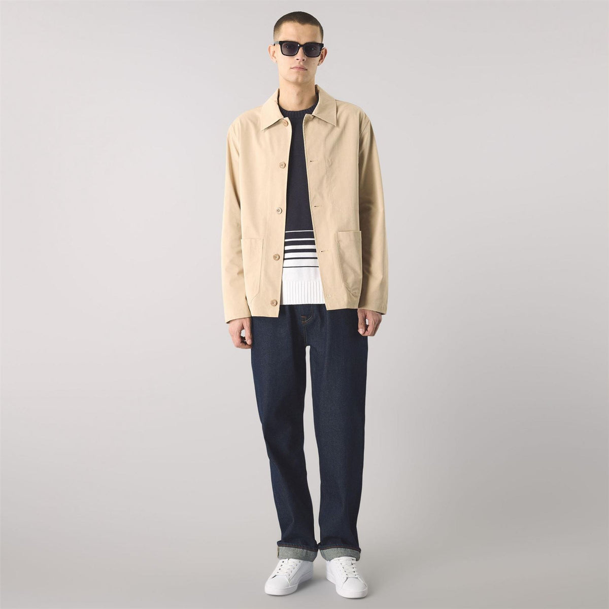 Pretty Green Didsbury Structured Relaxed Fit Overshirt