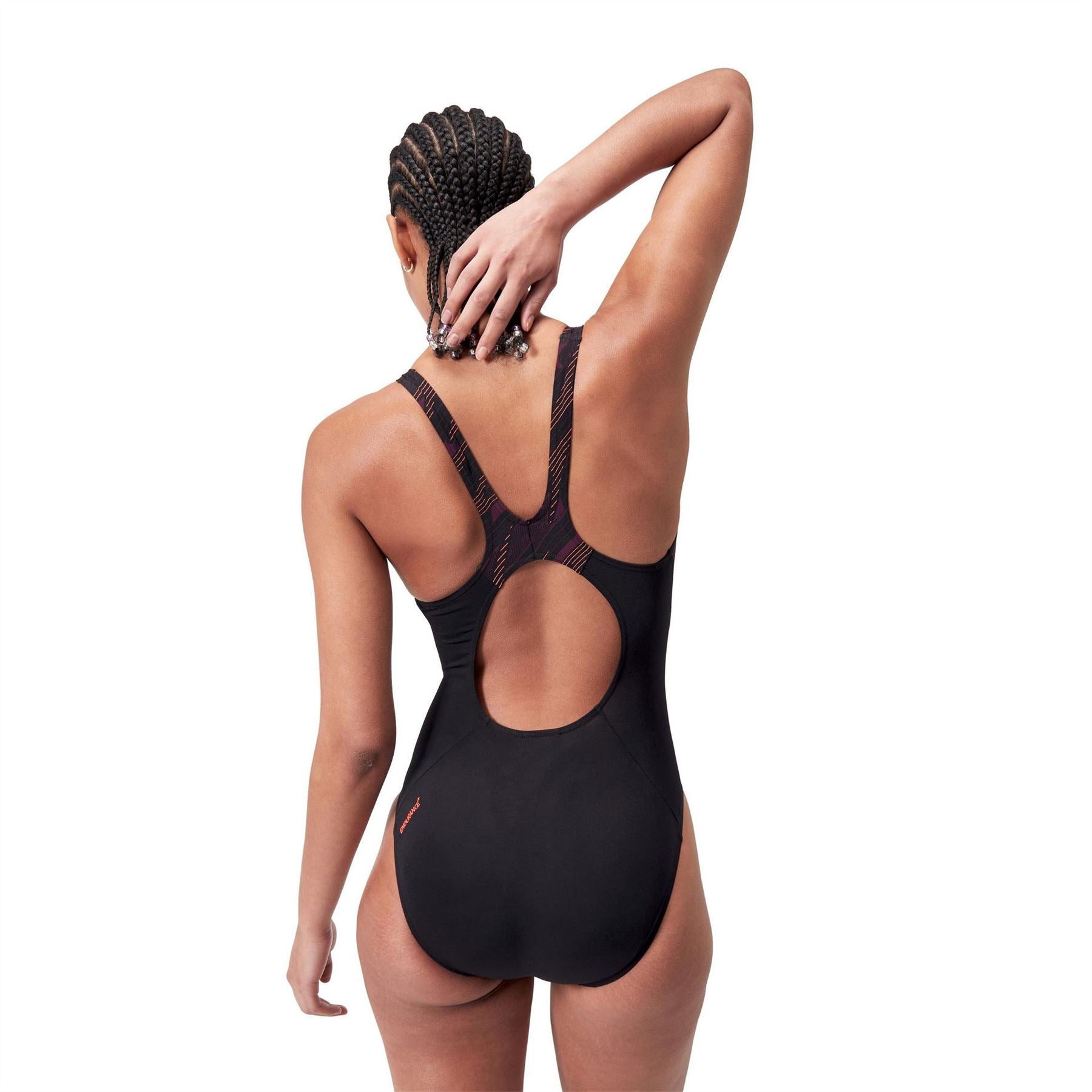 Speedo Hyper Boom Stripe Patterned Swimsuit