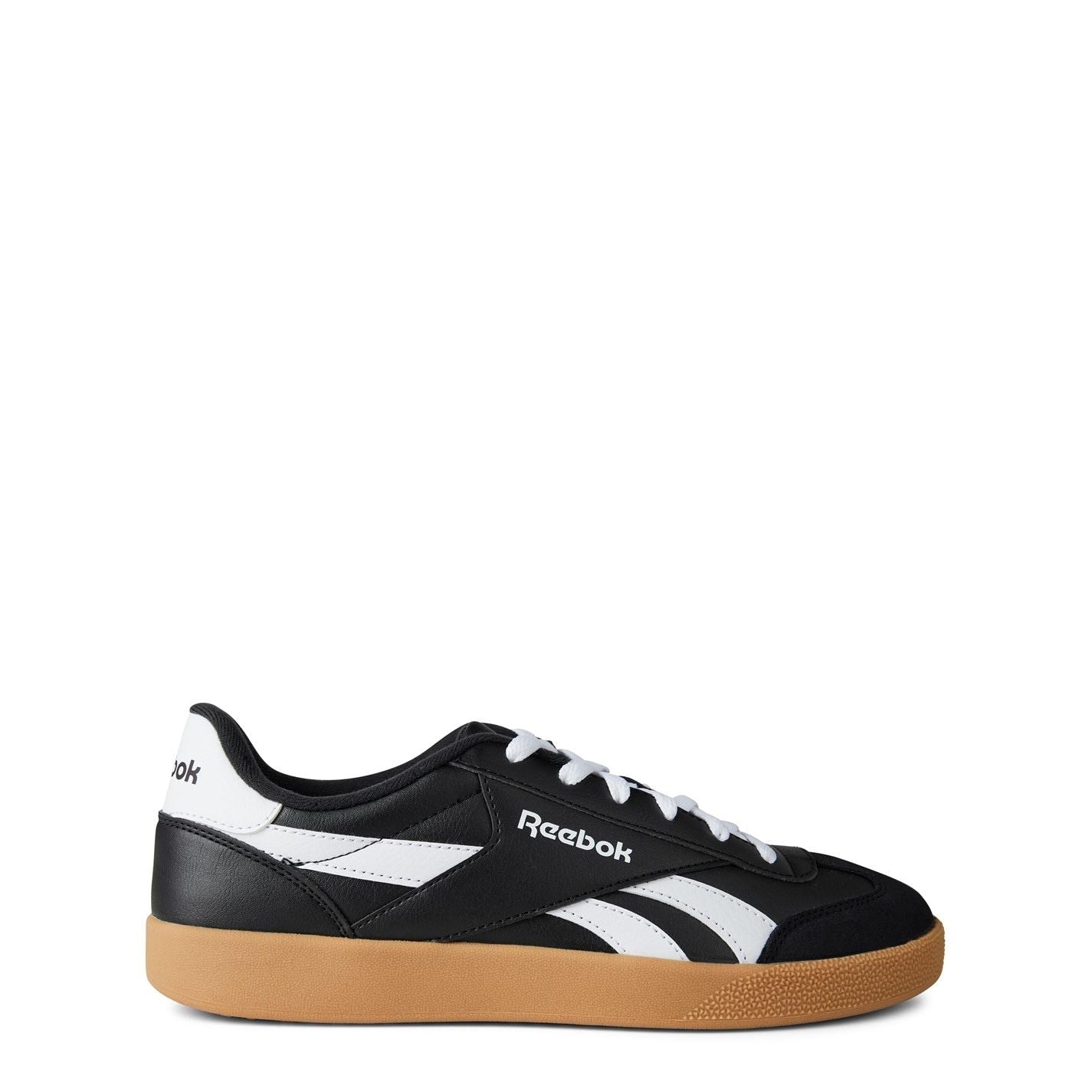 Reebok Smash Edge Low Top Sneakers Black White Gum