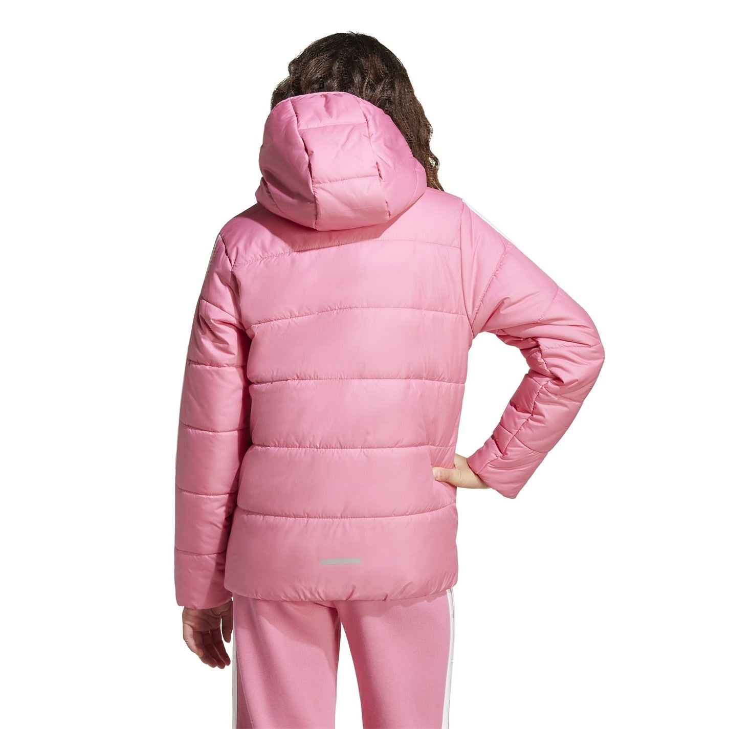 adidas Kids Essentials 3S Hooded Long Sleeve Puffer Jacket