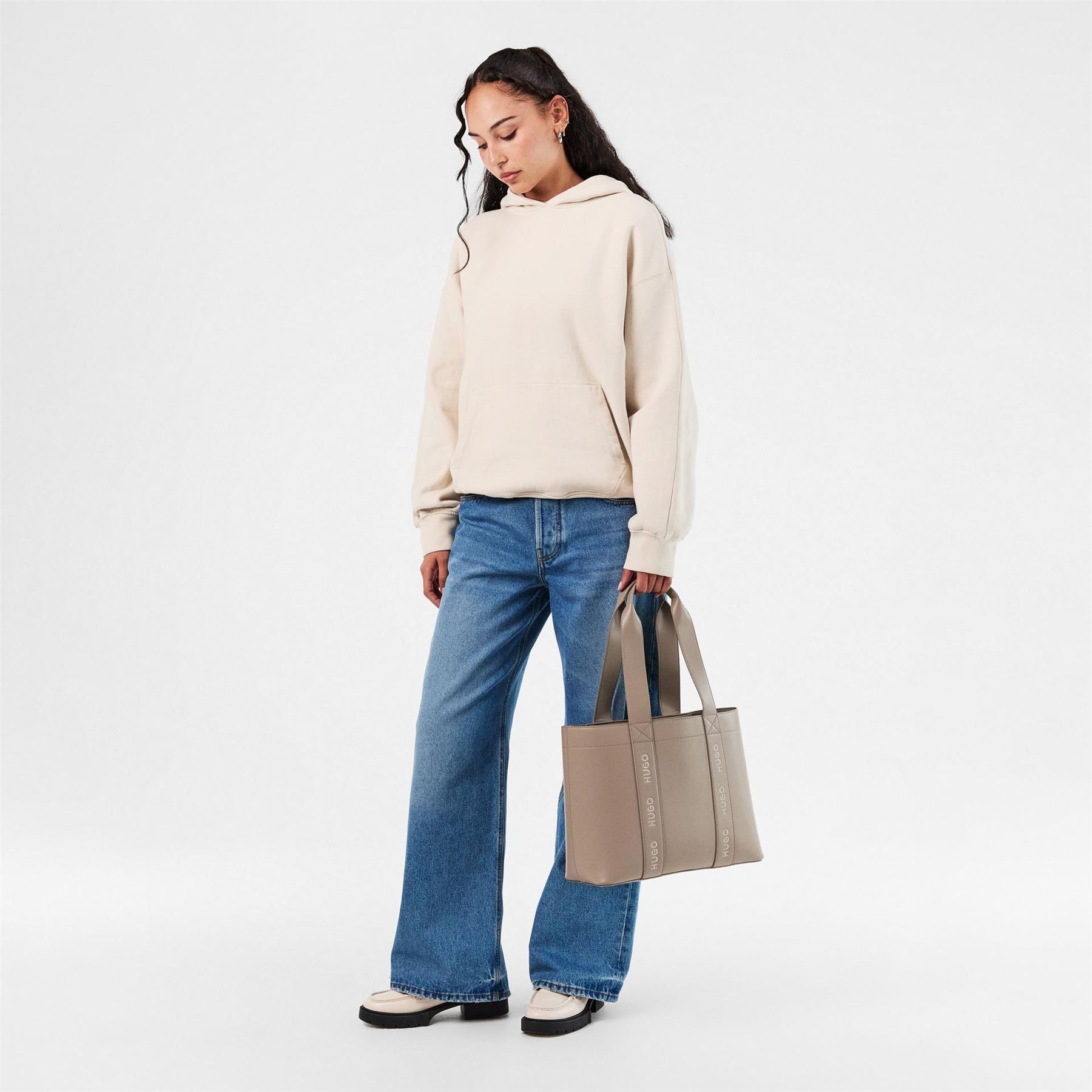 Hugo Becky Up Rectangle Shape Tote with Logo