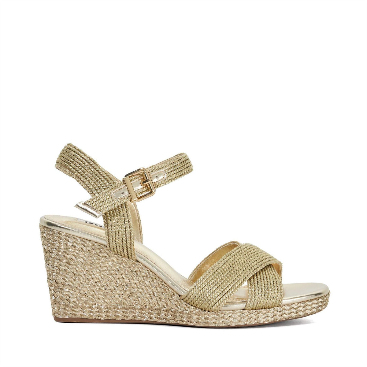 Dune London Kolden Braided Wedge Heeled Sandals