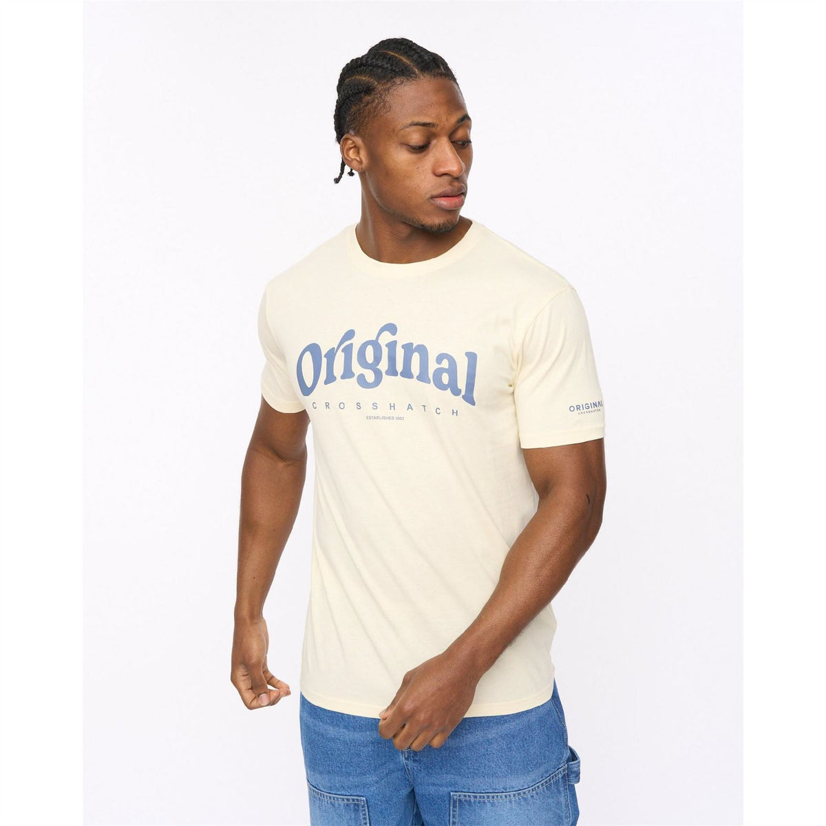 Crosshatch Tranplex Cotton Short Sleeve Crew Neck T-Shirts 5 Pack