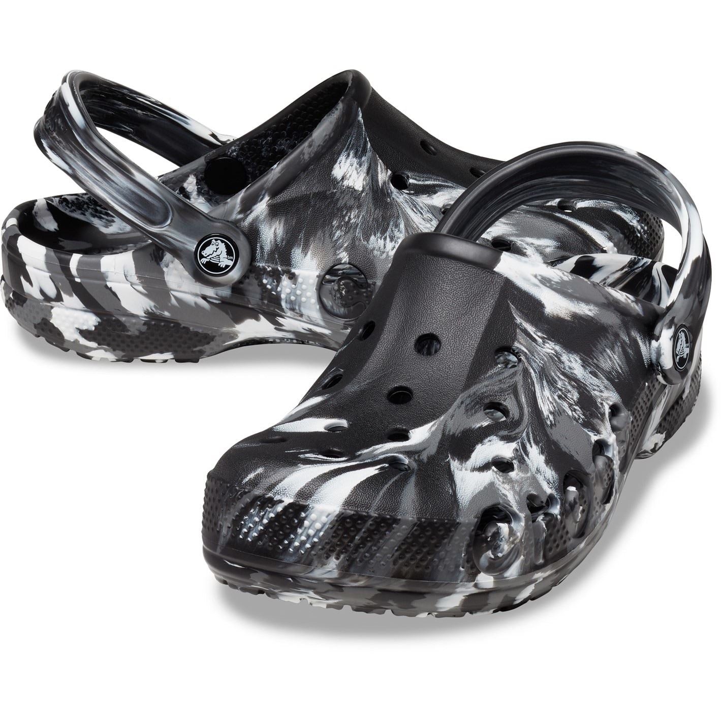 Crocs Baya Marble Patterned Clogs