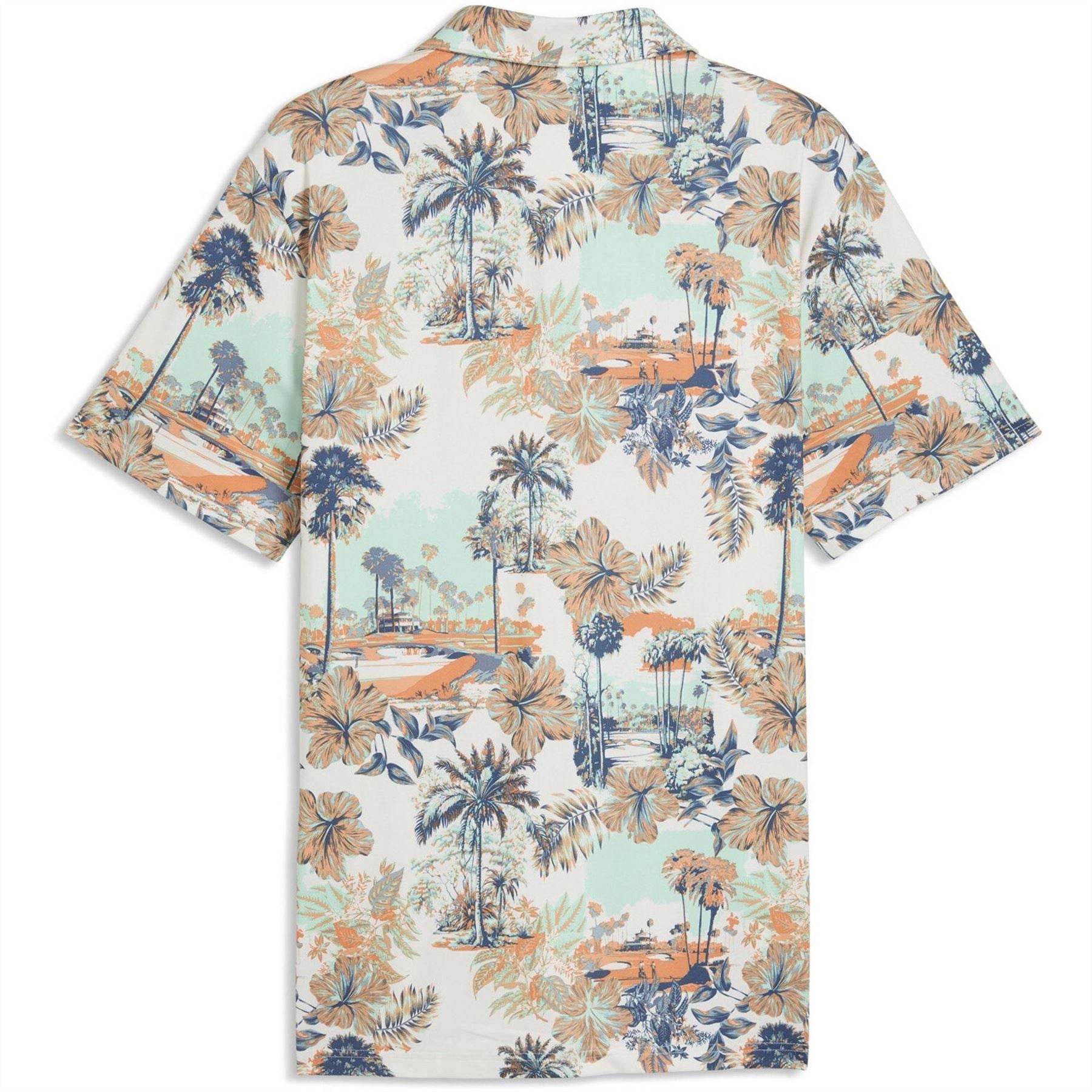 Puma Cloudspun Palm Short Sleeve Performance Polo Shirt