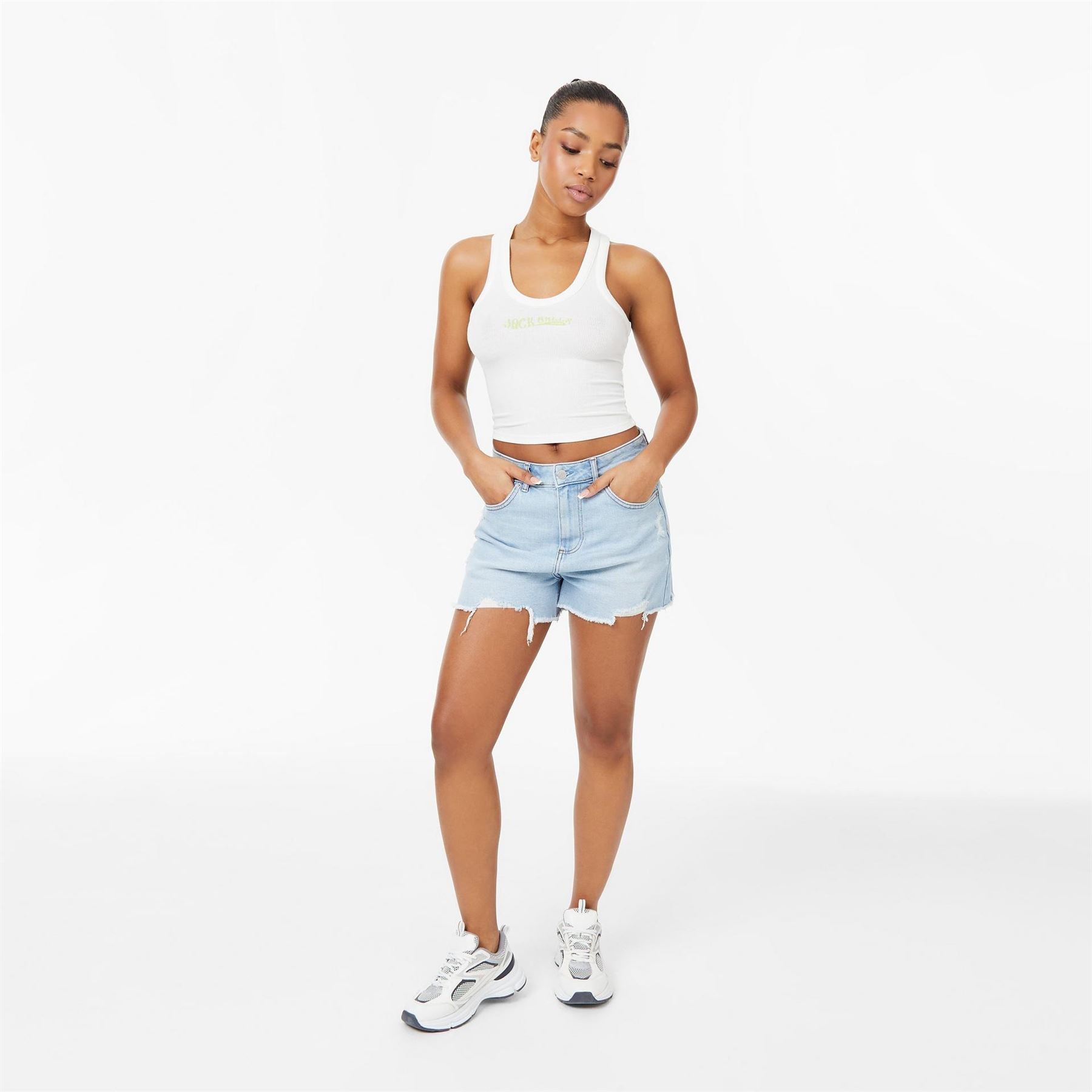 Jack Wills Scoop Neck Rib Tank Top