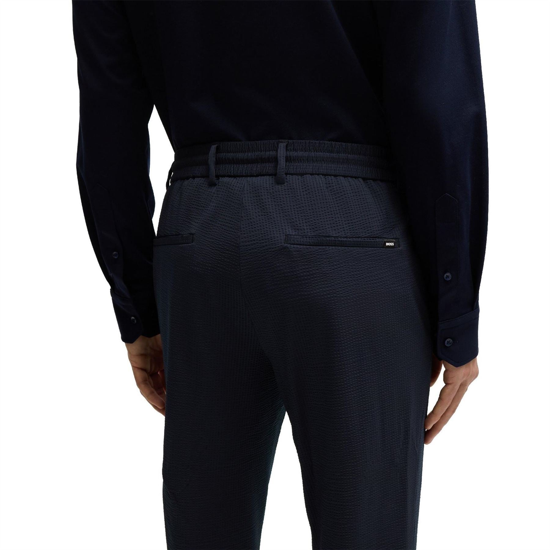 Boss Geniusj Textured Mid Rise Chinos