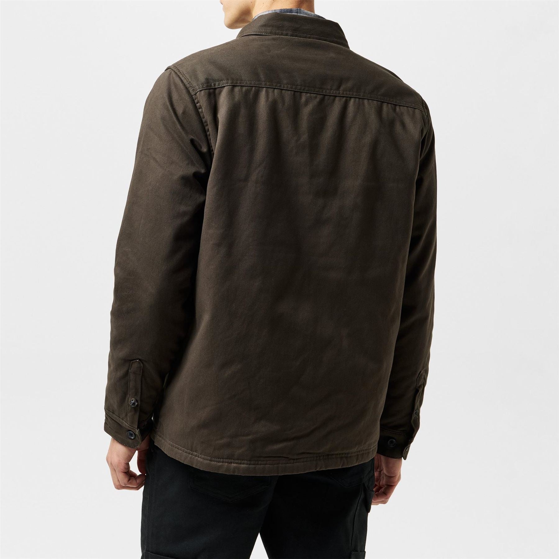 Threadbare Plaid Snap Button Shirt Jacket with Chest Pocket