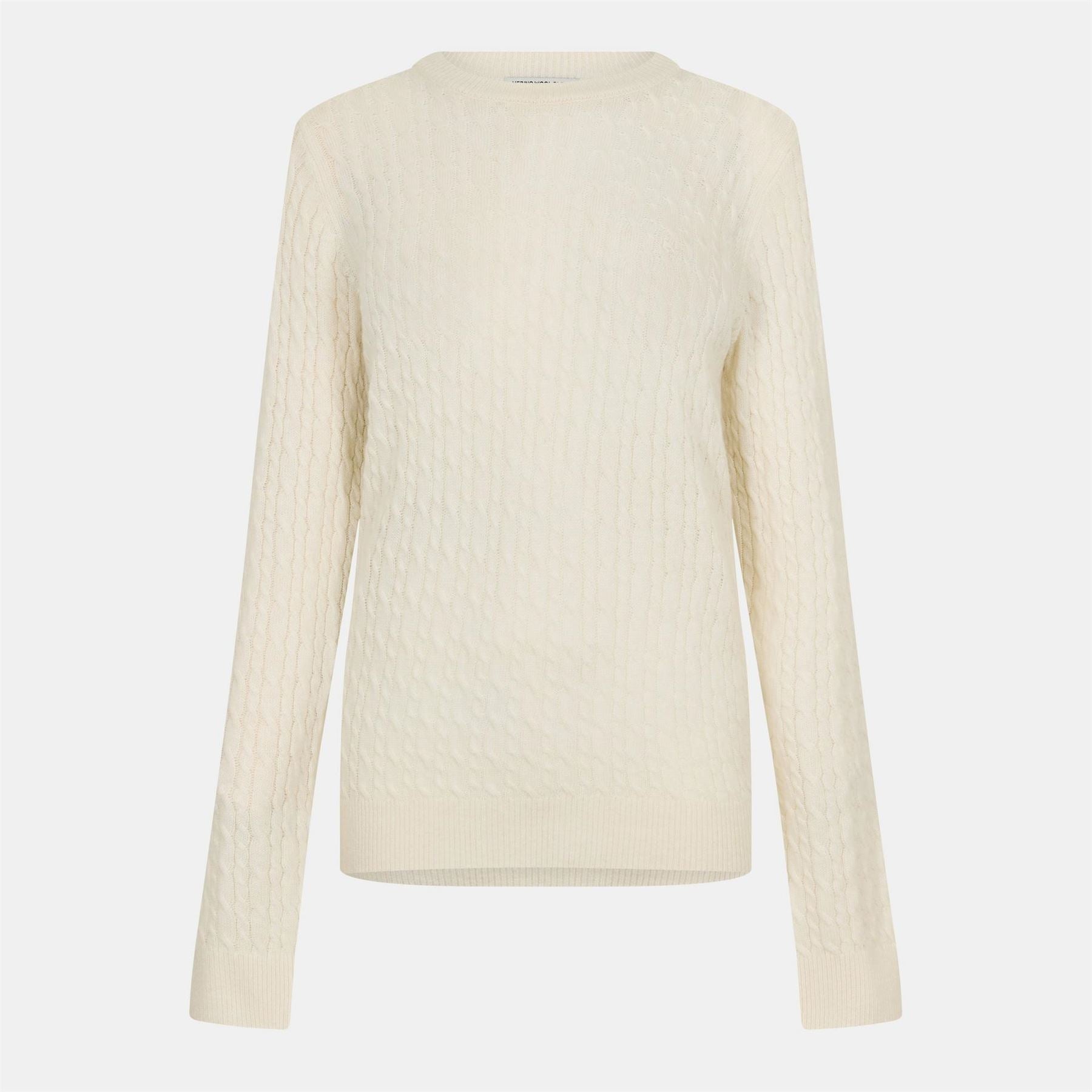 Jack Wills Womens Tinsbury Merino Wool Blend Cable Knitted Jumper