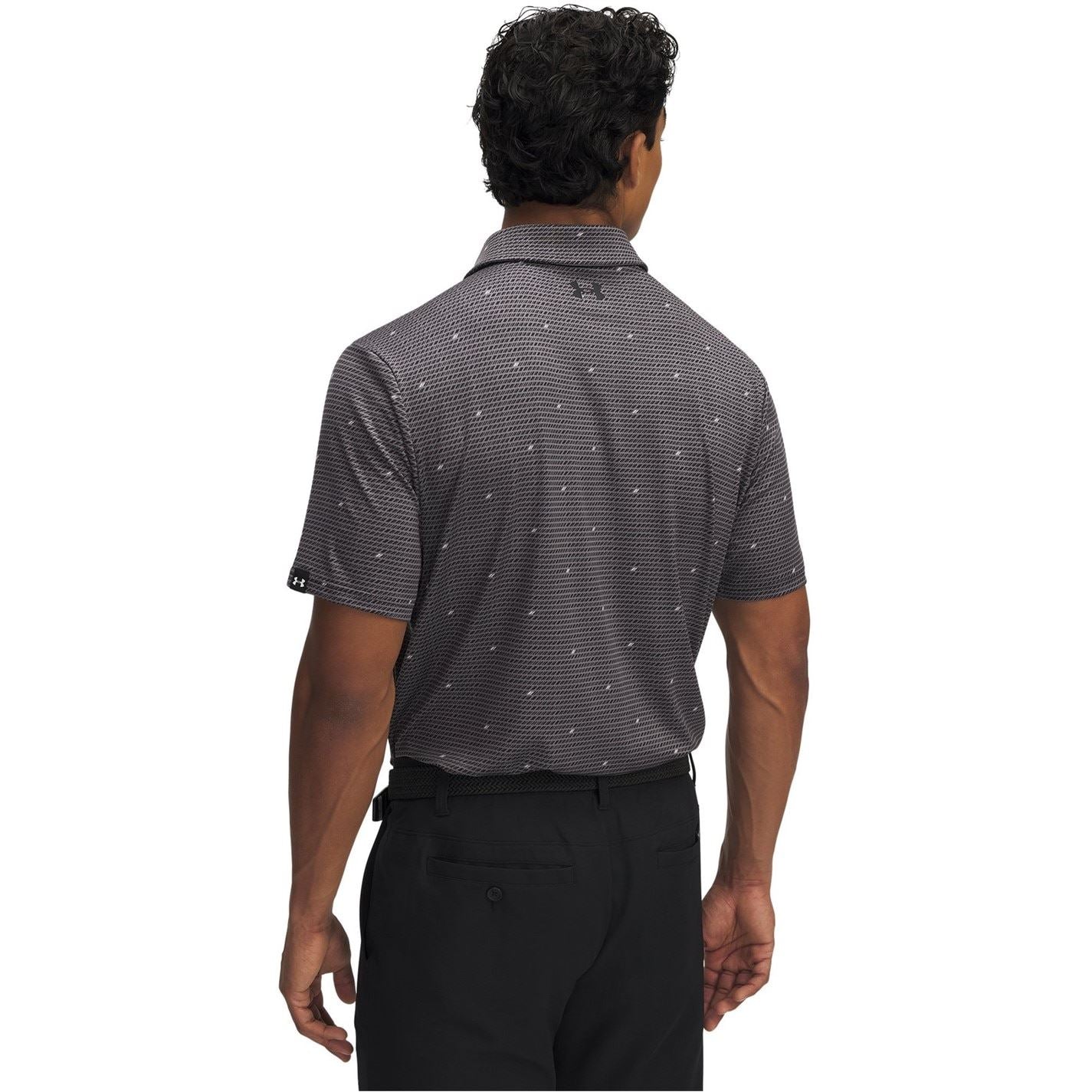 Under Armour Printed Collared Neck Short Sleeve Polo Shirt