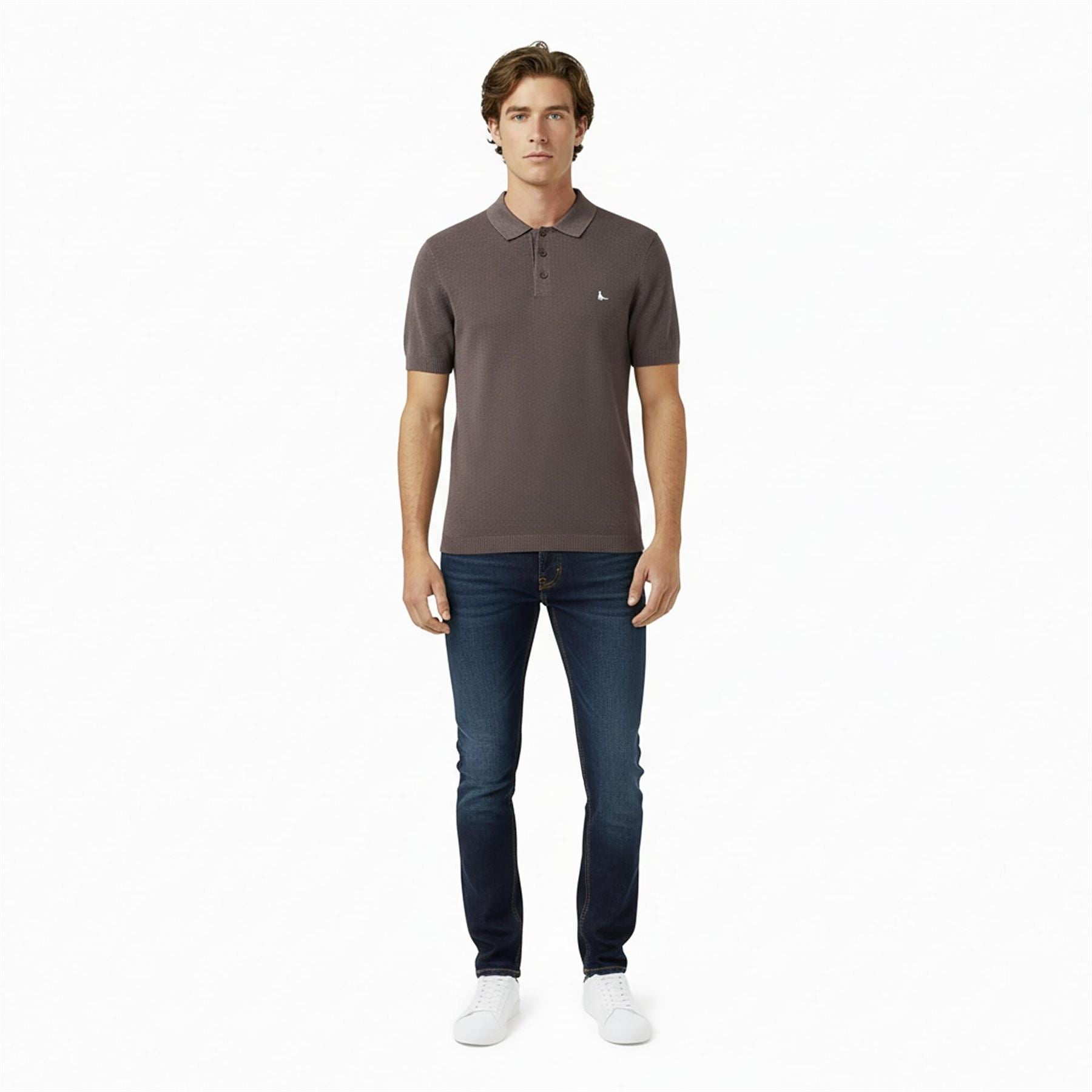 Jack Wills Knitted Short Sleeve Polo Shirt