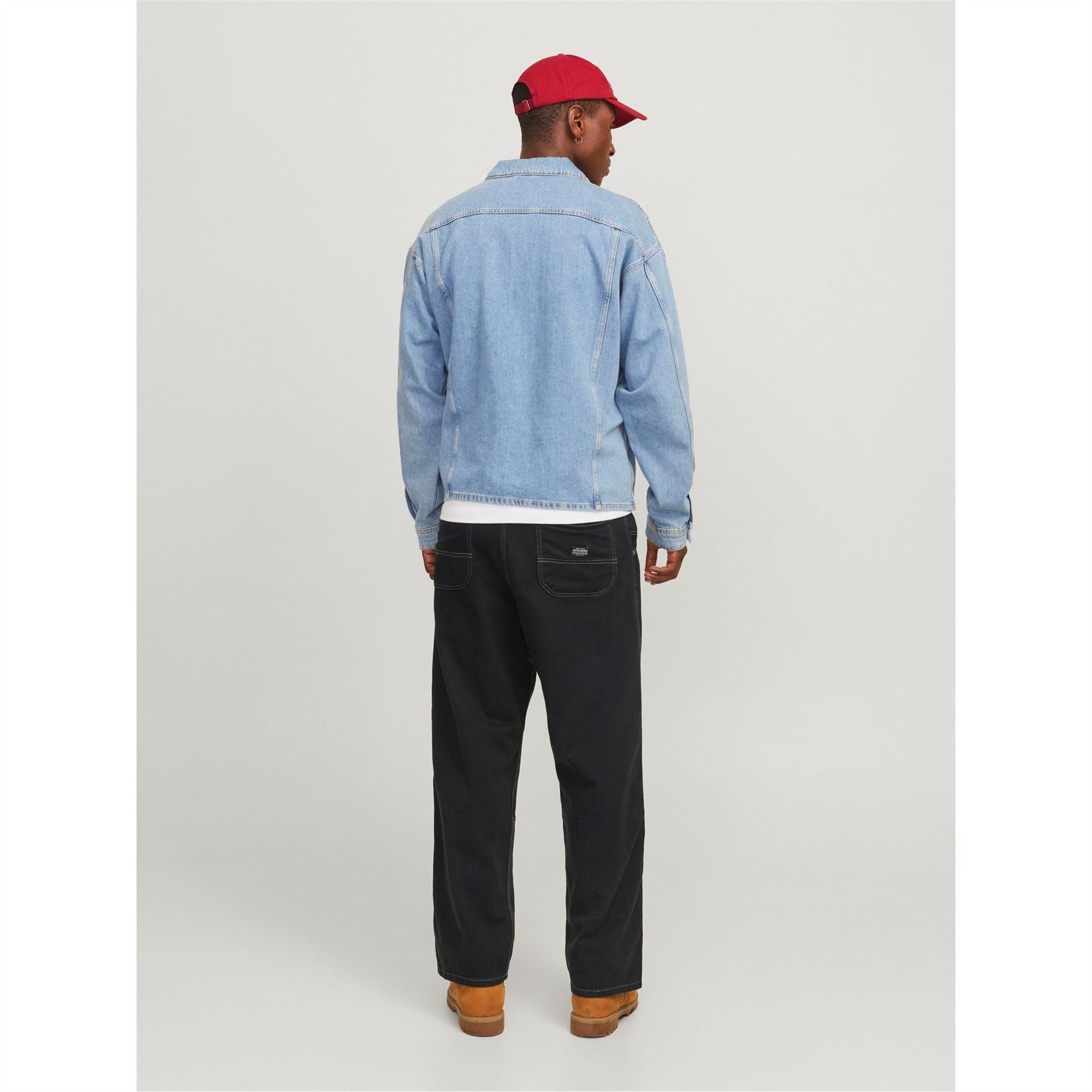 Jack and Jones Owen Solid Patterned Wide Leg Cargo Pants