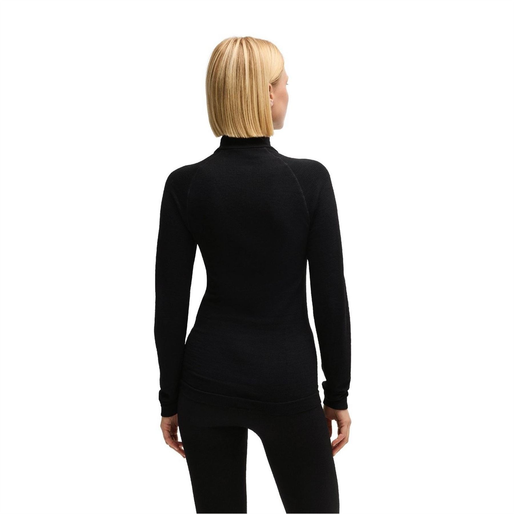 Boss Slim Fit Zip Neck Raglan Sleeve Athletic Top