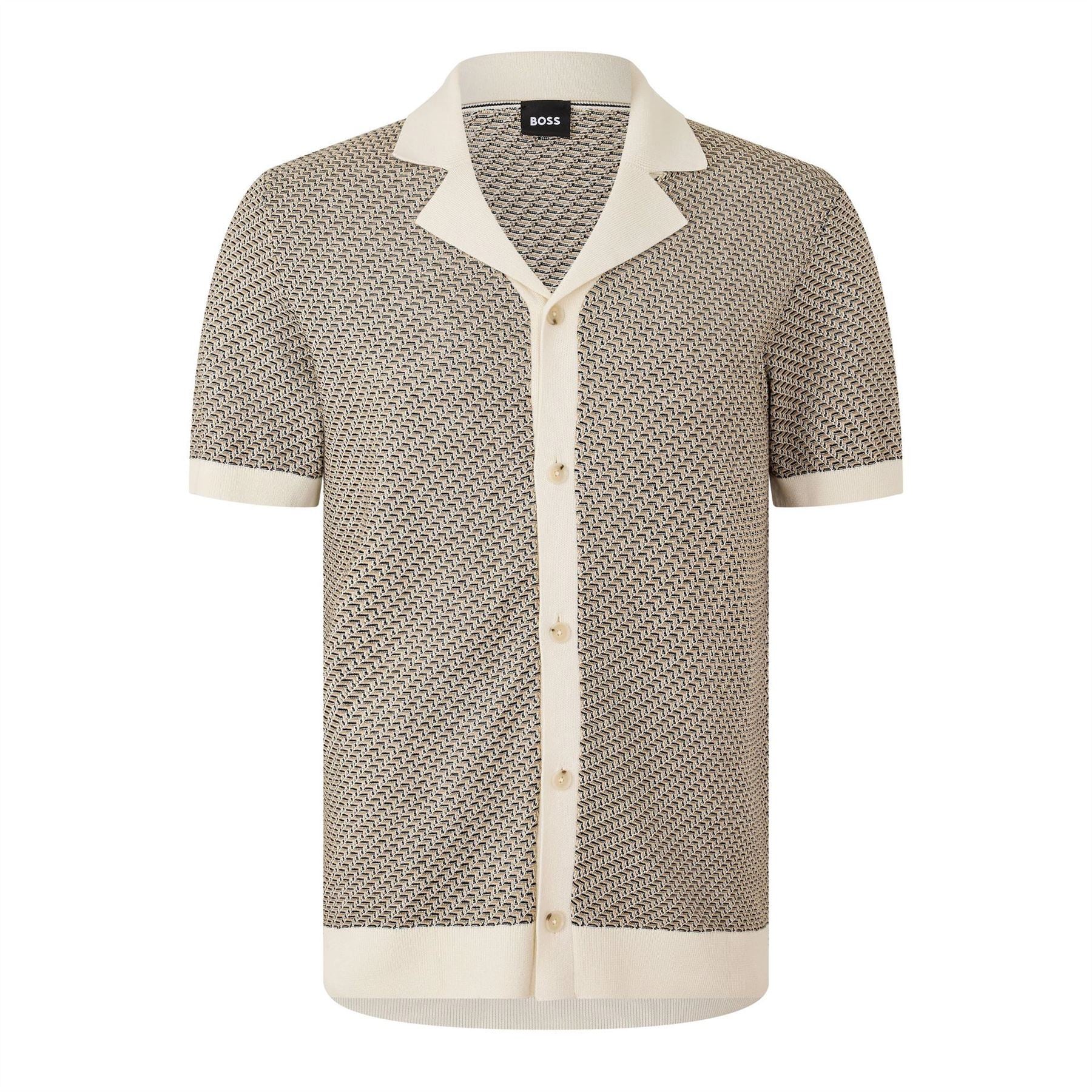 Boss Patterned Short Sleeve Shirt