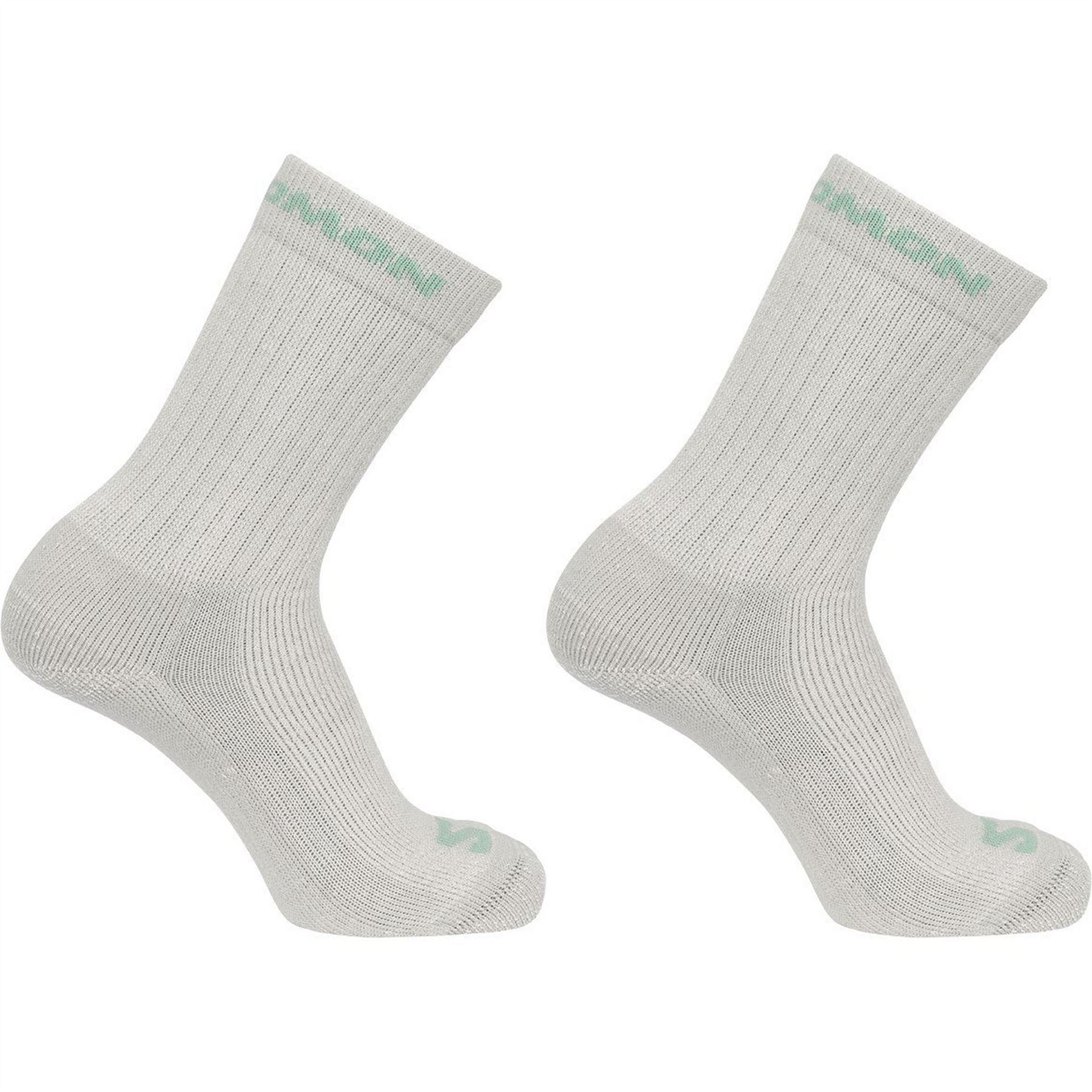 Salomon Womens Crew 2 Pack Walking Socks