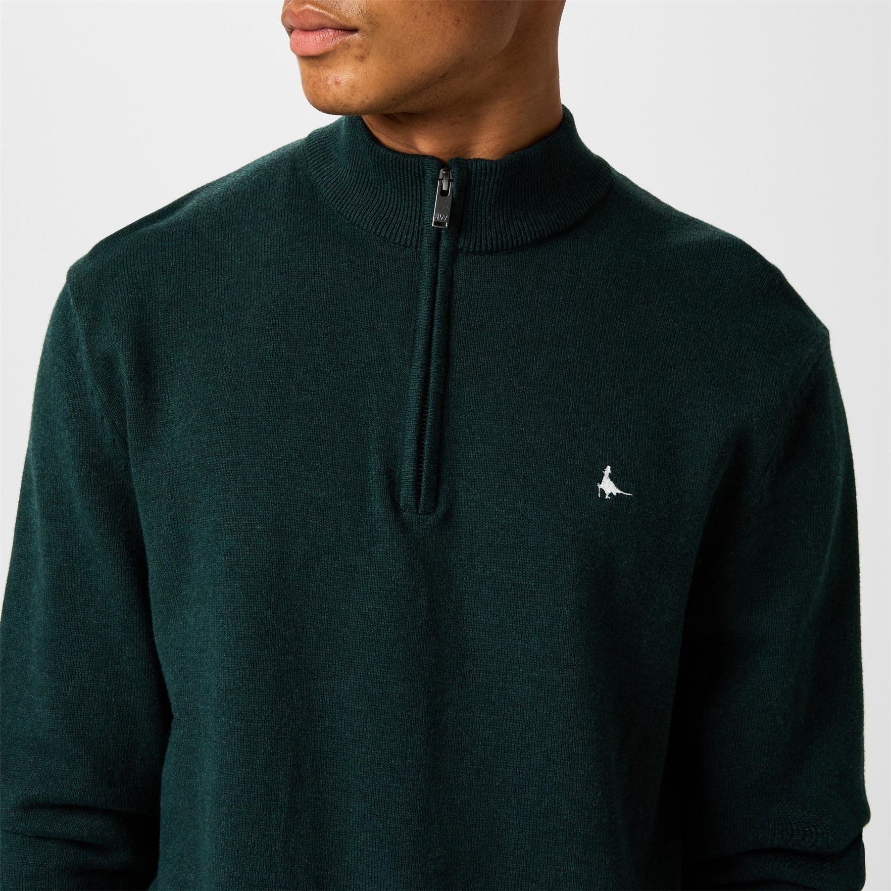 Jack Wills Mens Funnel Neck Half Zip Jumper