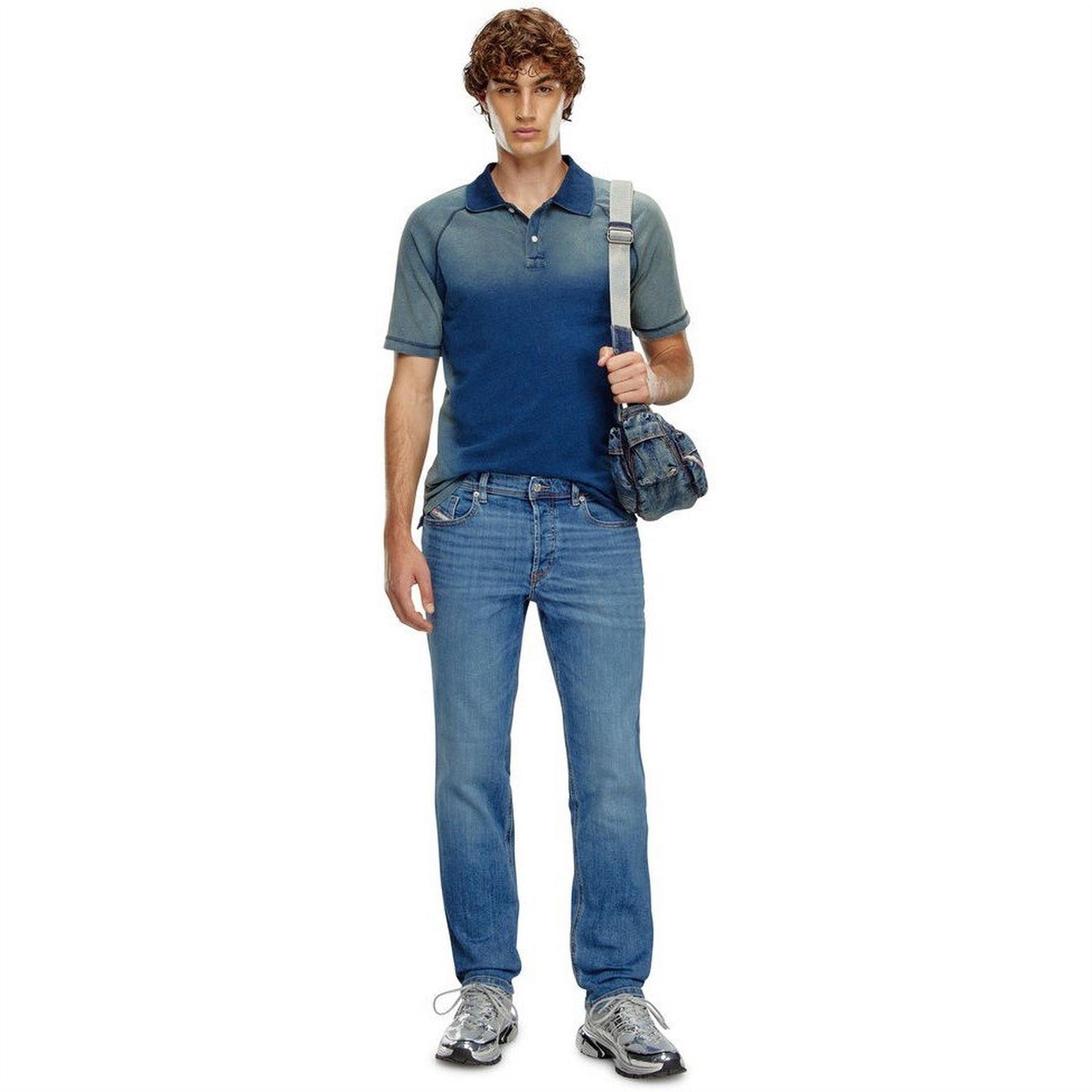 Diesel Five Pocket Tapered Fit Jeans