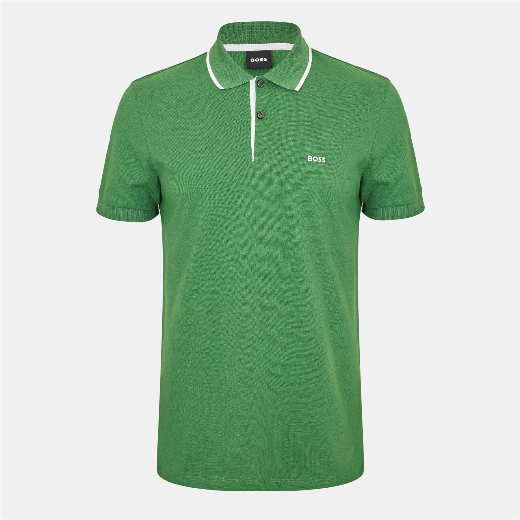 Boss Collared Neck Short Sleeve Polo Shirt
