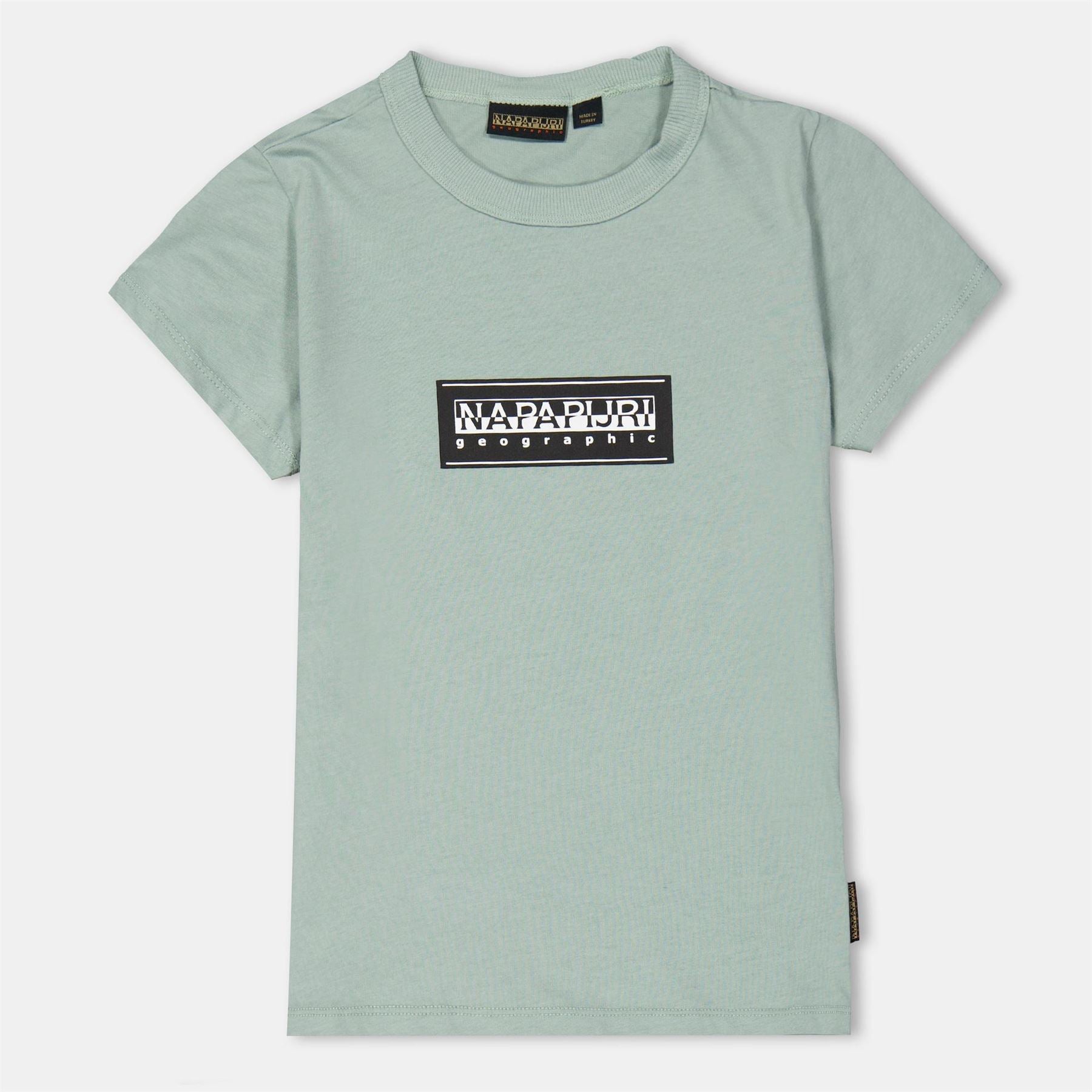 Napapijri Regular Fit Geographic Print Crew Neck Short Sleeve T-Shirt