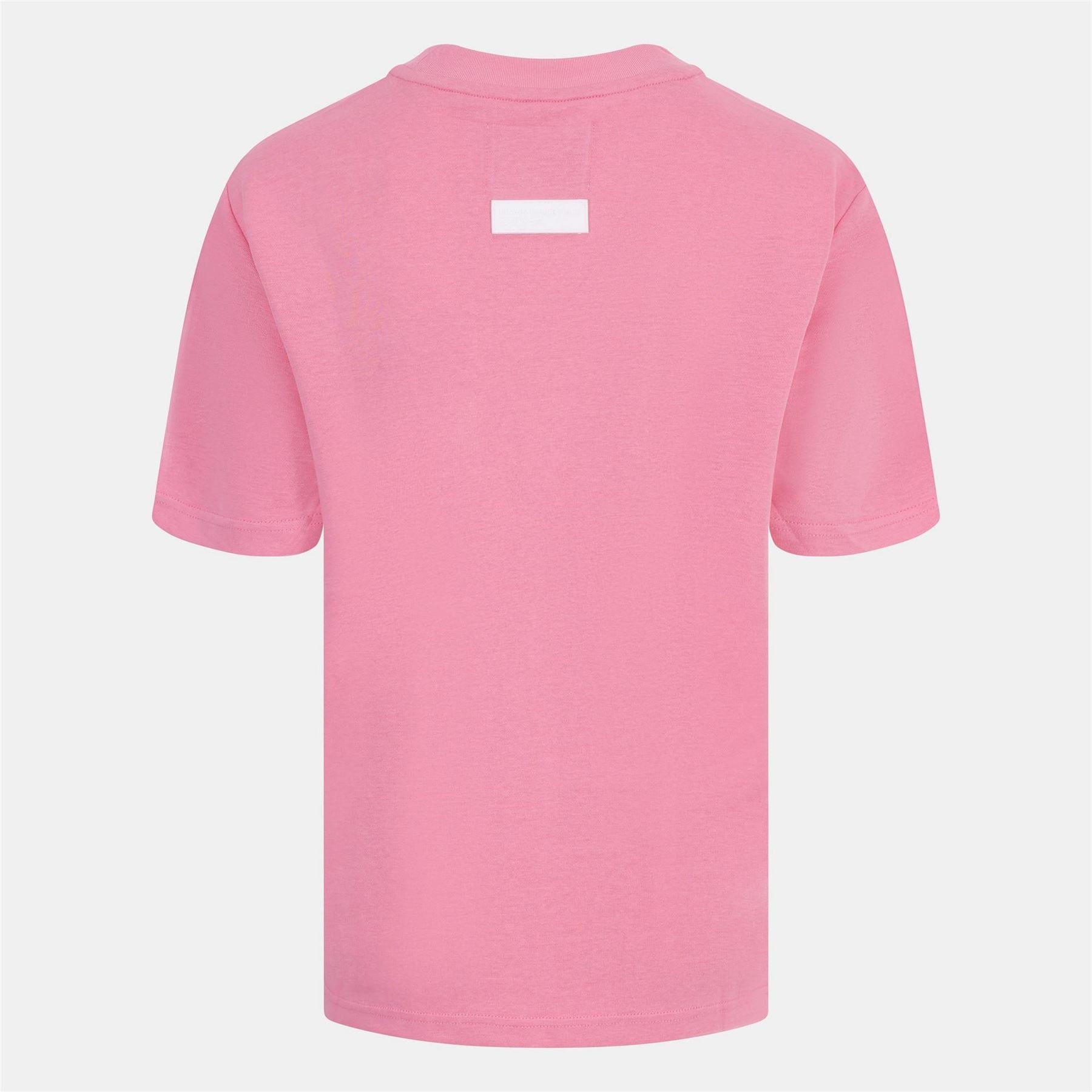 Blank Essentials Lettering Crew Neck Ribbed Collar Short Sleeve Boyfriend T-Shirt
