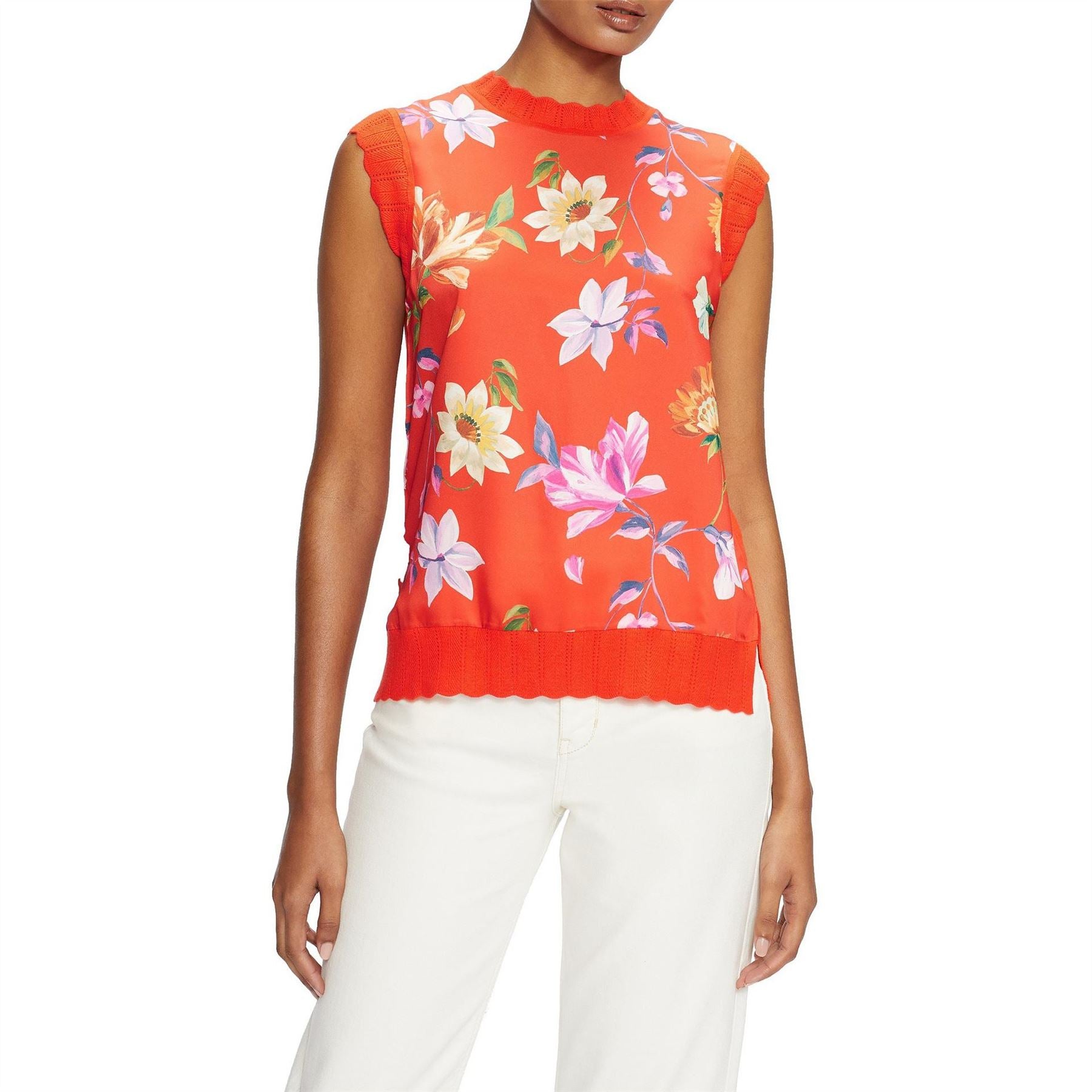 Ted Baker Mock Neck Regular Fit Tank Top