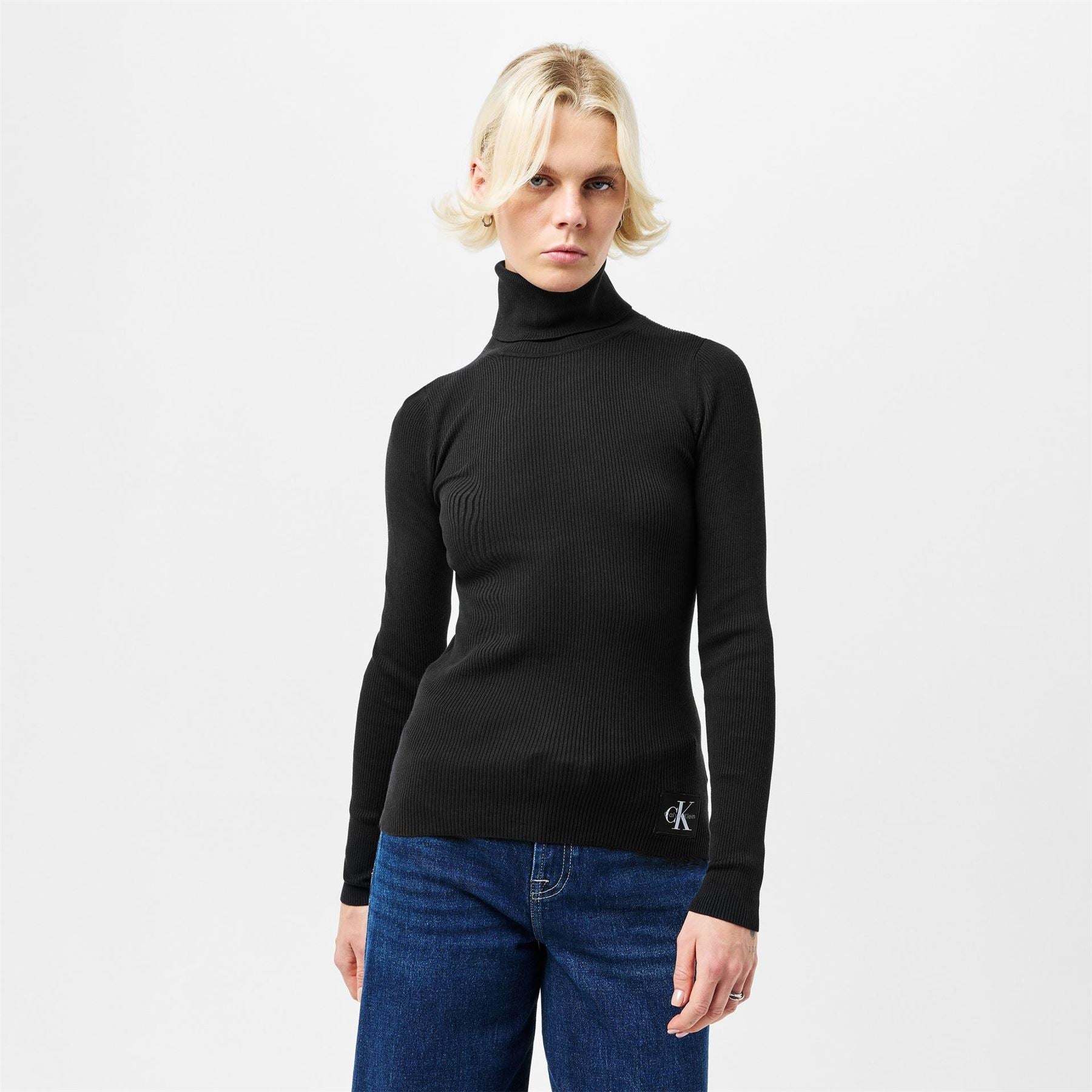 Calvin Klein Jeans Turtle Neck Long Sleeve Slim Fit Sweater