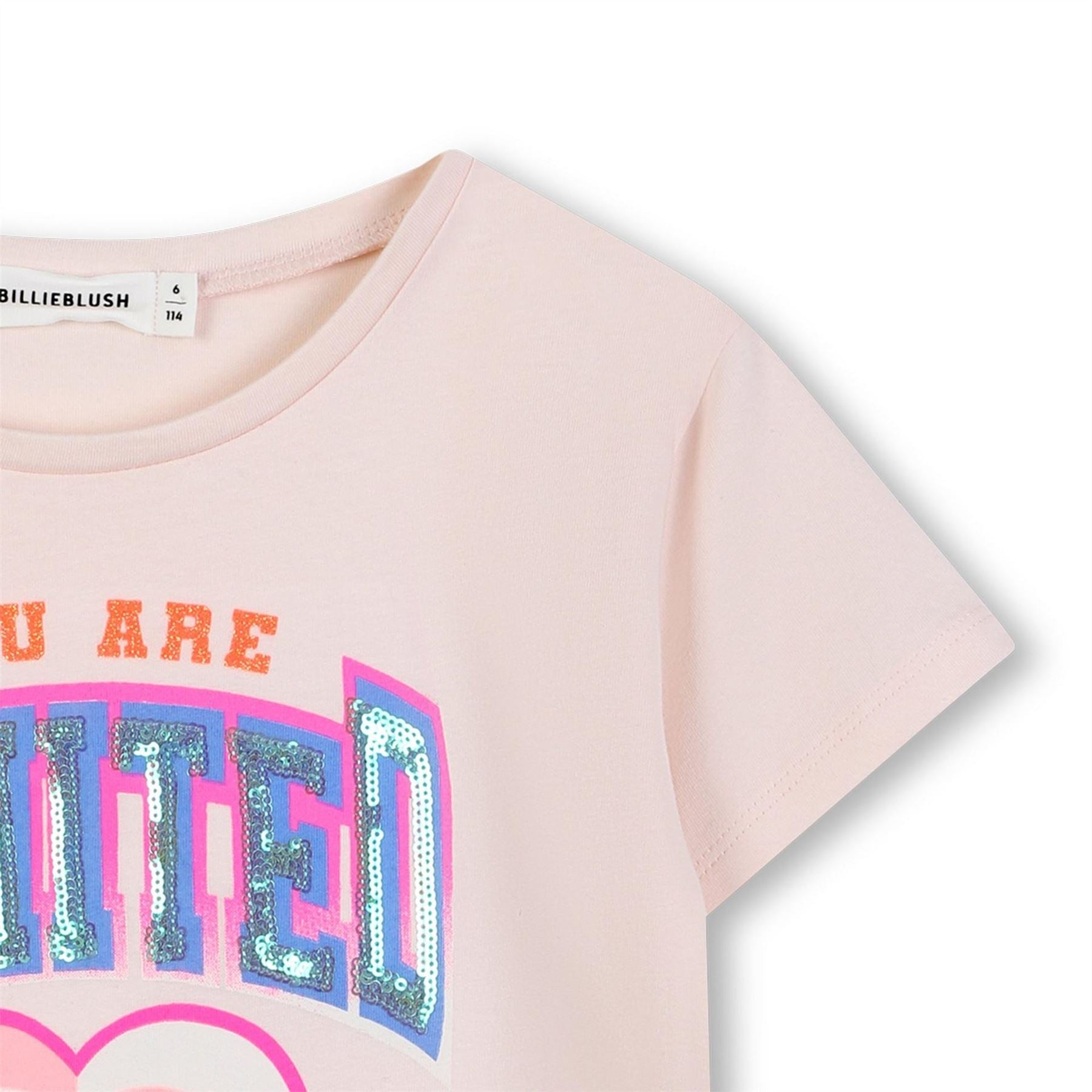 Billieblush Regular Fit Lettering Crew Neck T-Shirt