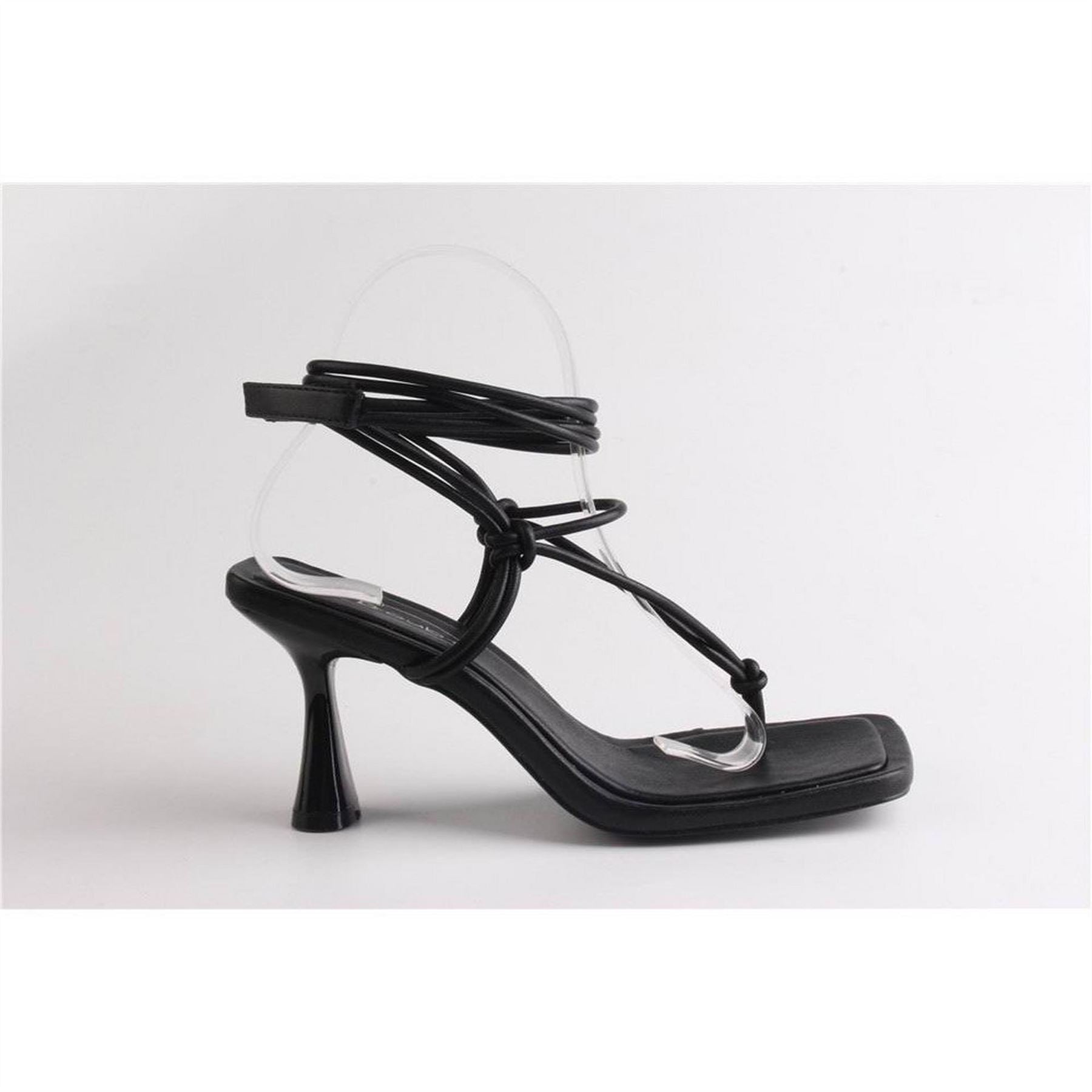 No Doubt Strappy Kitten Heeled Sandal With Ankle Strap