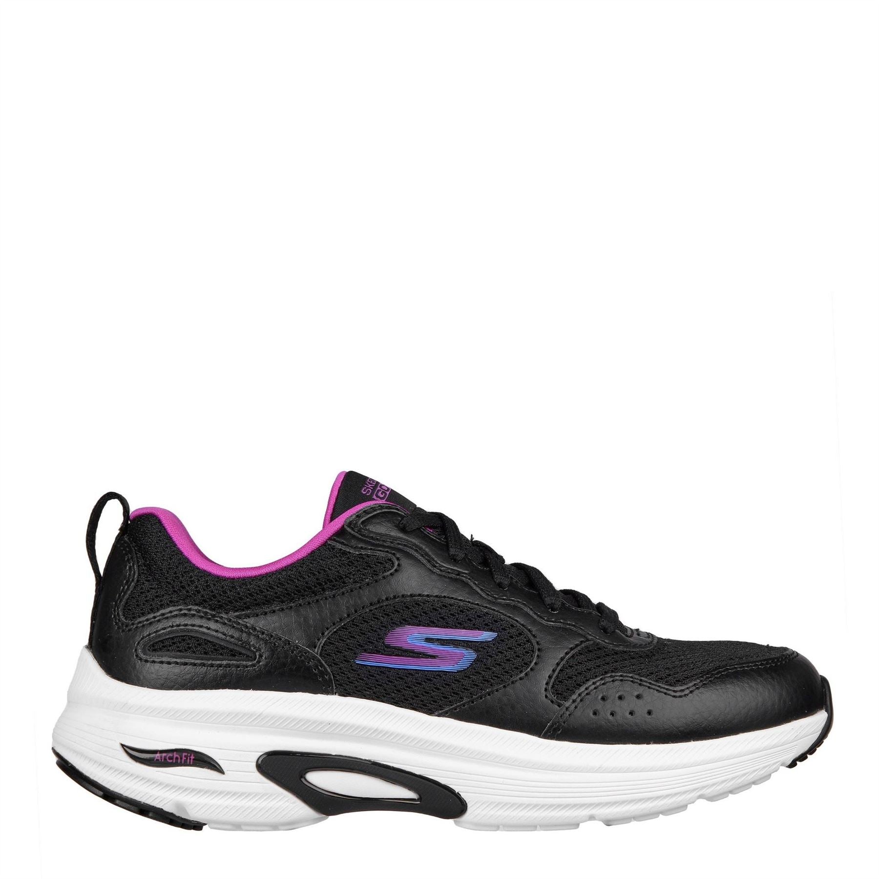 Skechers Womens Run Arch Fit   Easy Road Slip On Trainers
