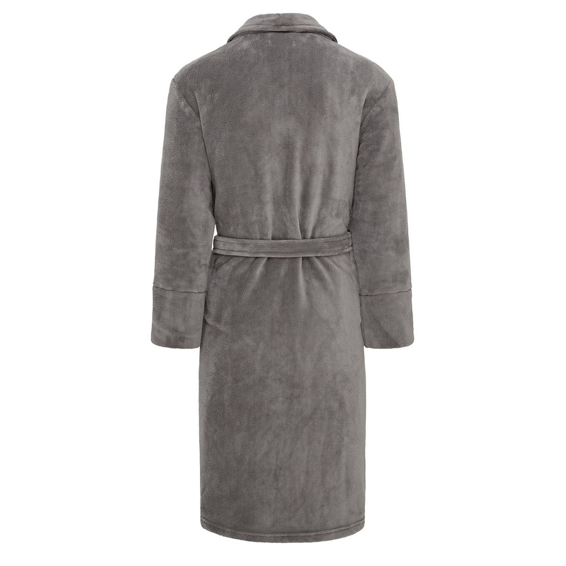DKNY Mens Fleece Robe Trash Pandas