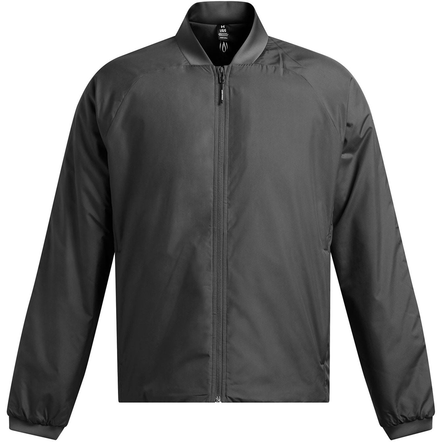 Under Armour Solid Patterned Ribbed Cuff Bomber Collar Bomber Jacket