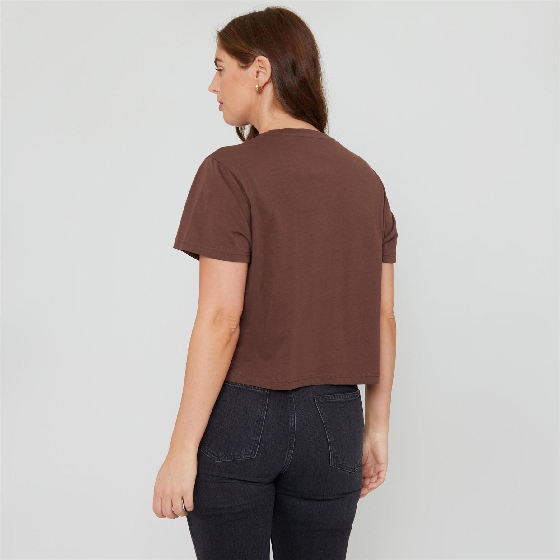 Be You Boxy Fit Cropped Crew Neck T-Shirt