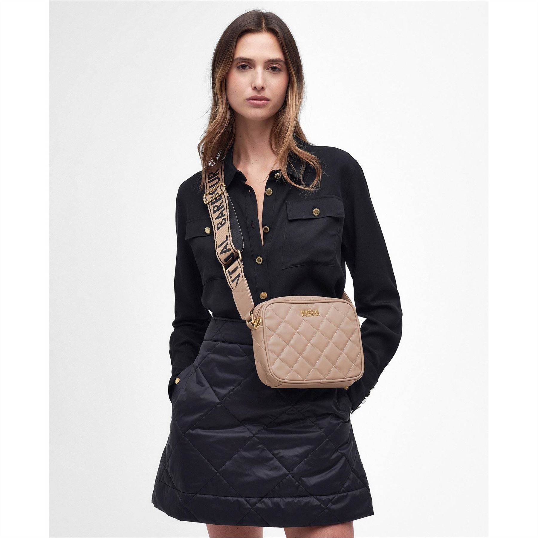 Barbour International Quilted Sloane Crossbodyody Bag