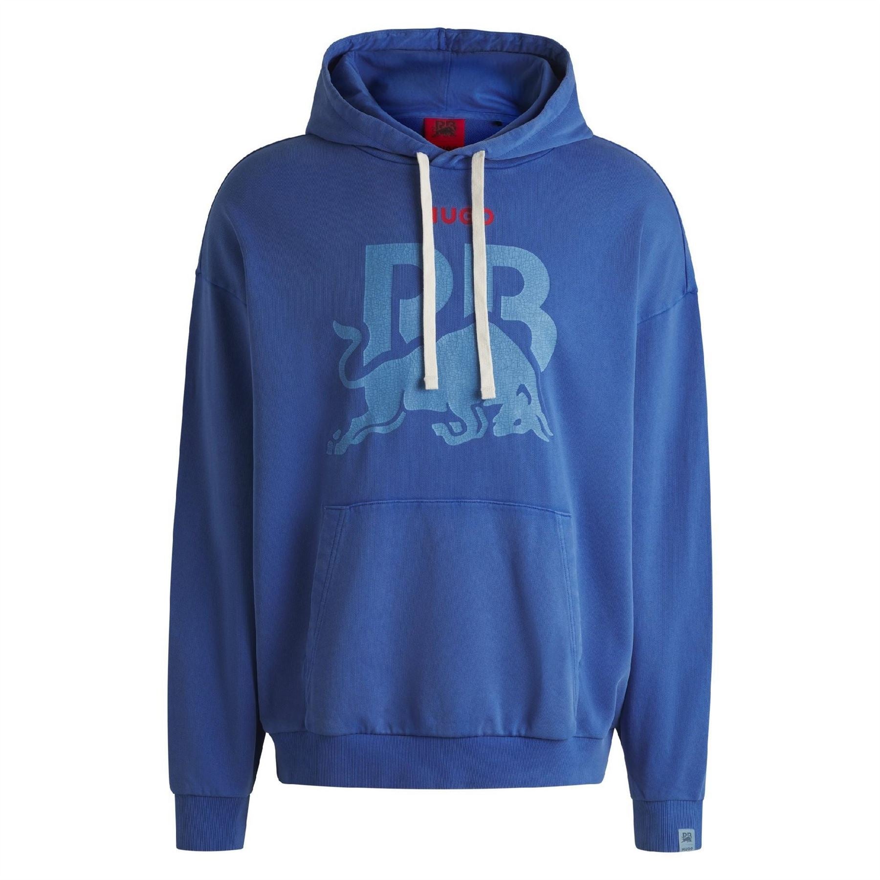 Hugo Graphic Hooded Neck Long Sleeve Oversize Sweatshirt